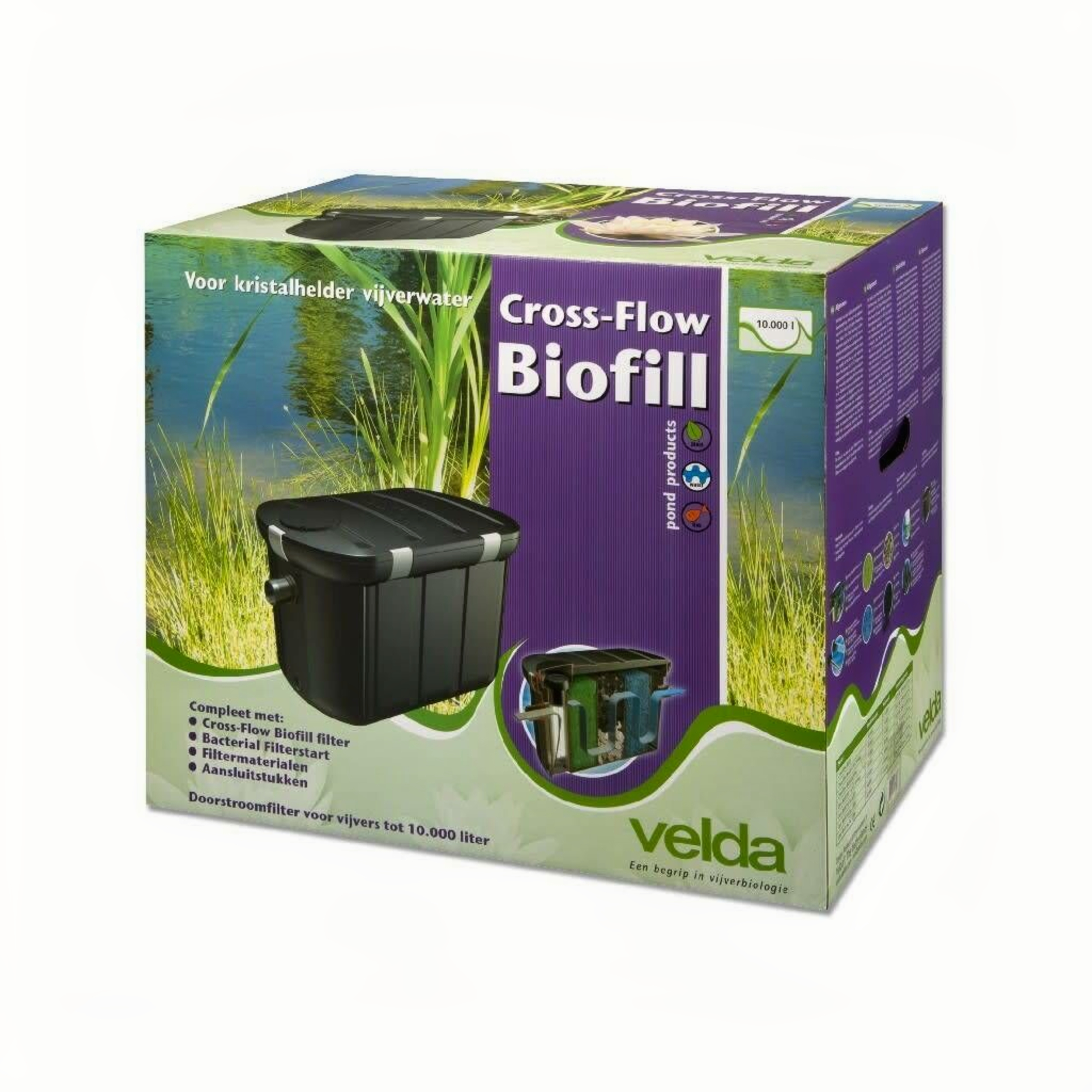 Velda Cross-Flow Biofill + 18 Watt UV-C voor 10.000 liter