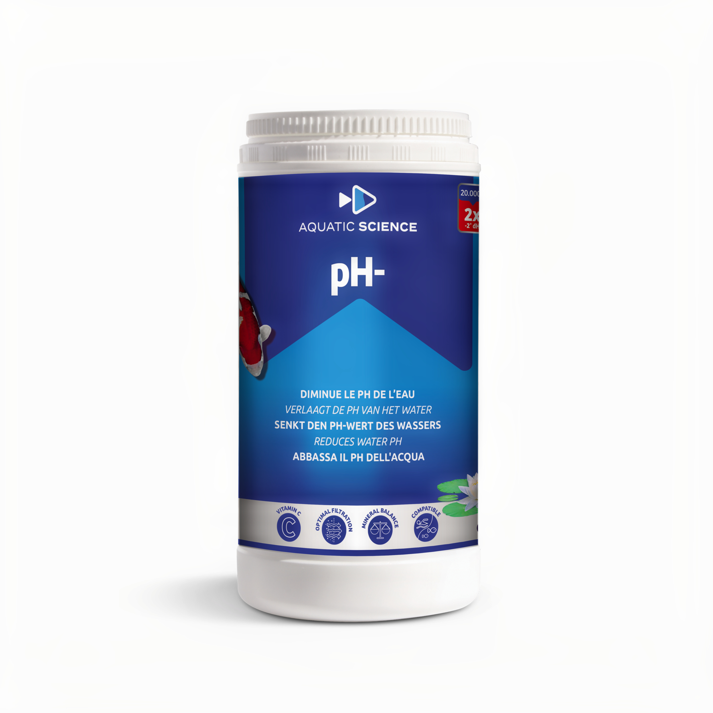 Aquatic Science NEO pH - Pond Water pH & Minerals Balancer Restorer, 1 Kg afbeelding