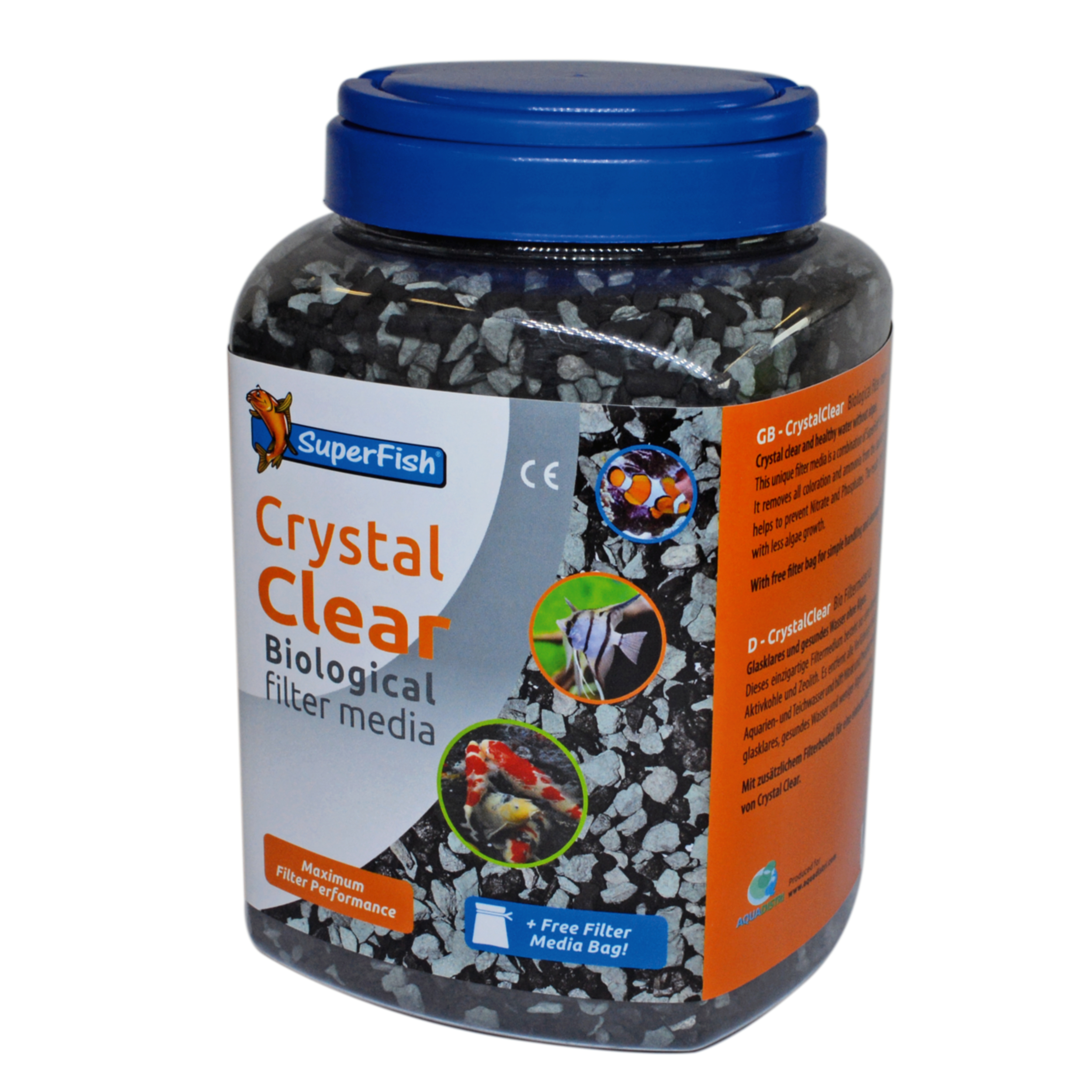 Superfish Crystal Clear Media 2000ml - Effectief Aquarium Filtermedium voor Heldere Vissenkom afbeelding