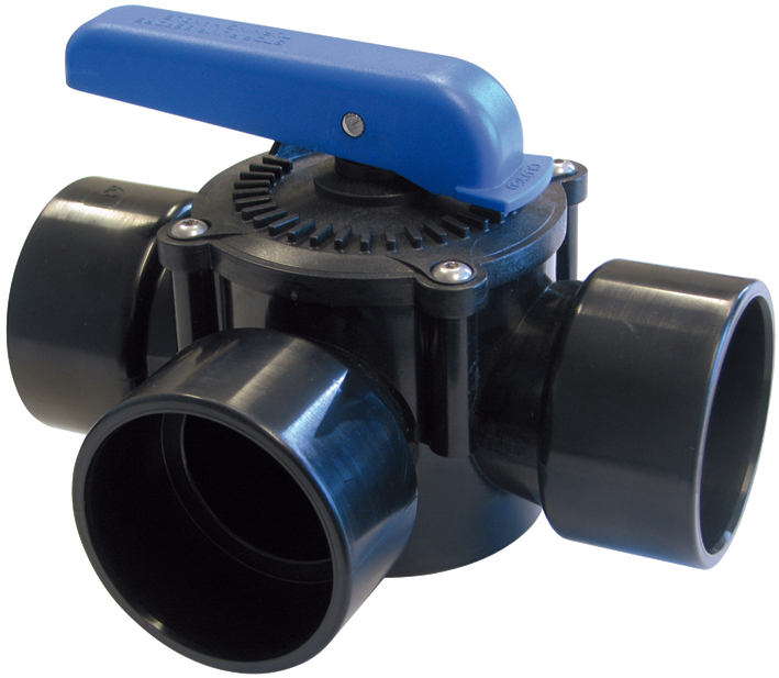 3-weg kraan 63mm afbeelding