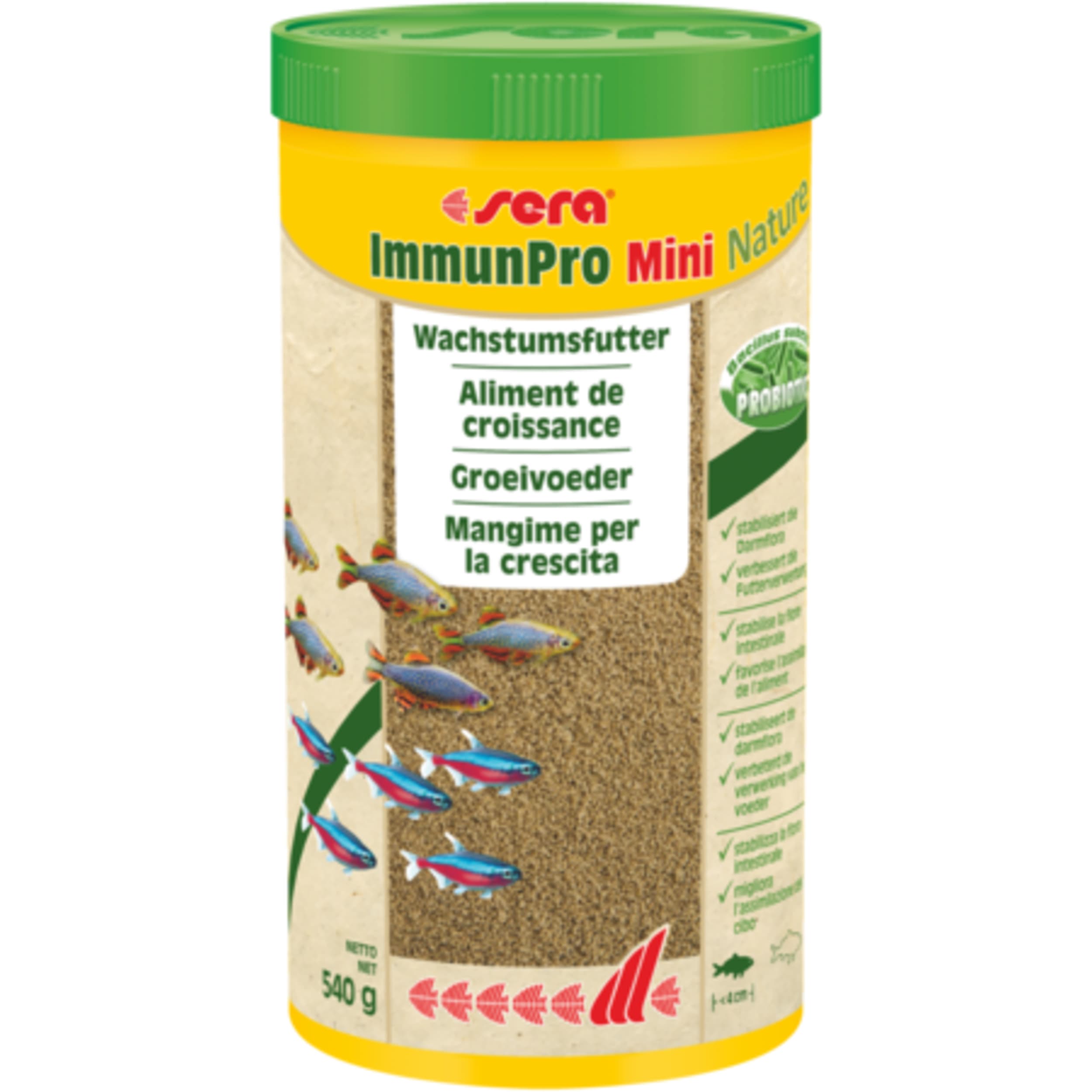 Sera ImmunPro Mini Nature - Probiotisch Visvoer 1000ml voor Levendige Kleuren & Snelle Groei afbeelding