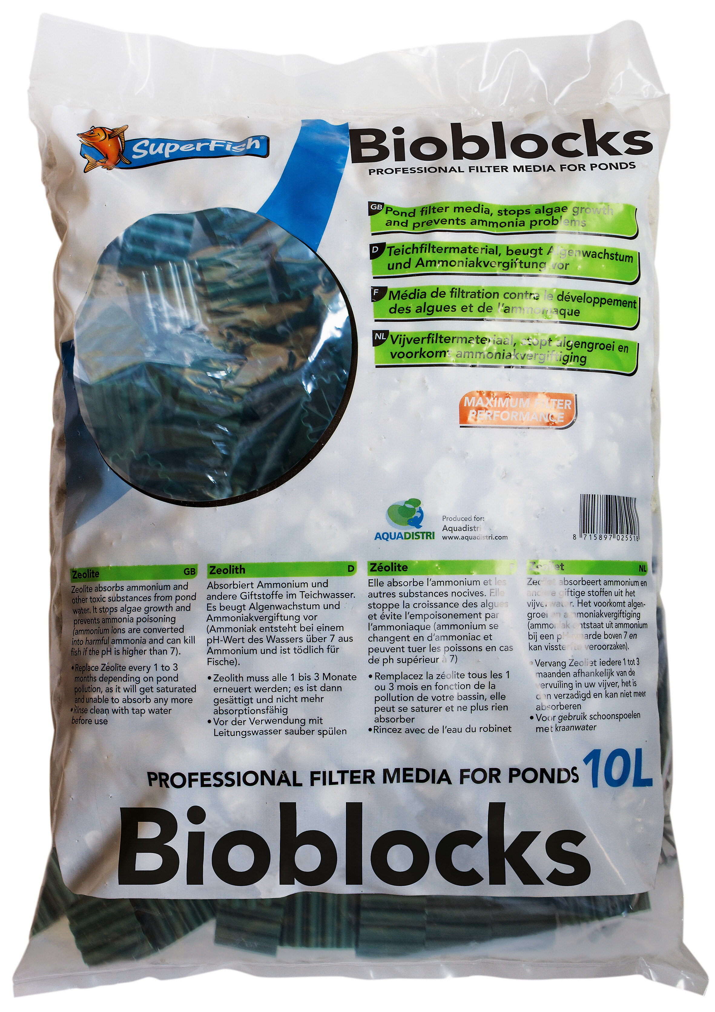 Superfish Bioblocks zak 25 liter
