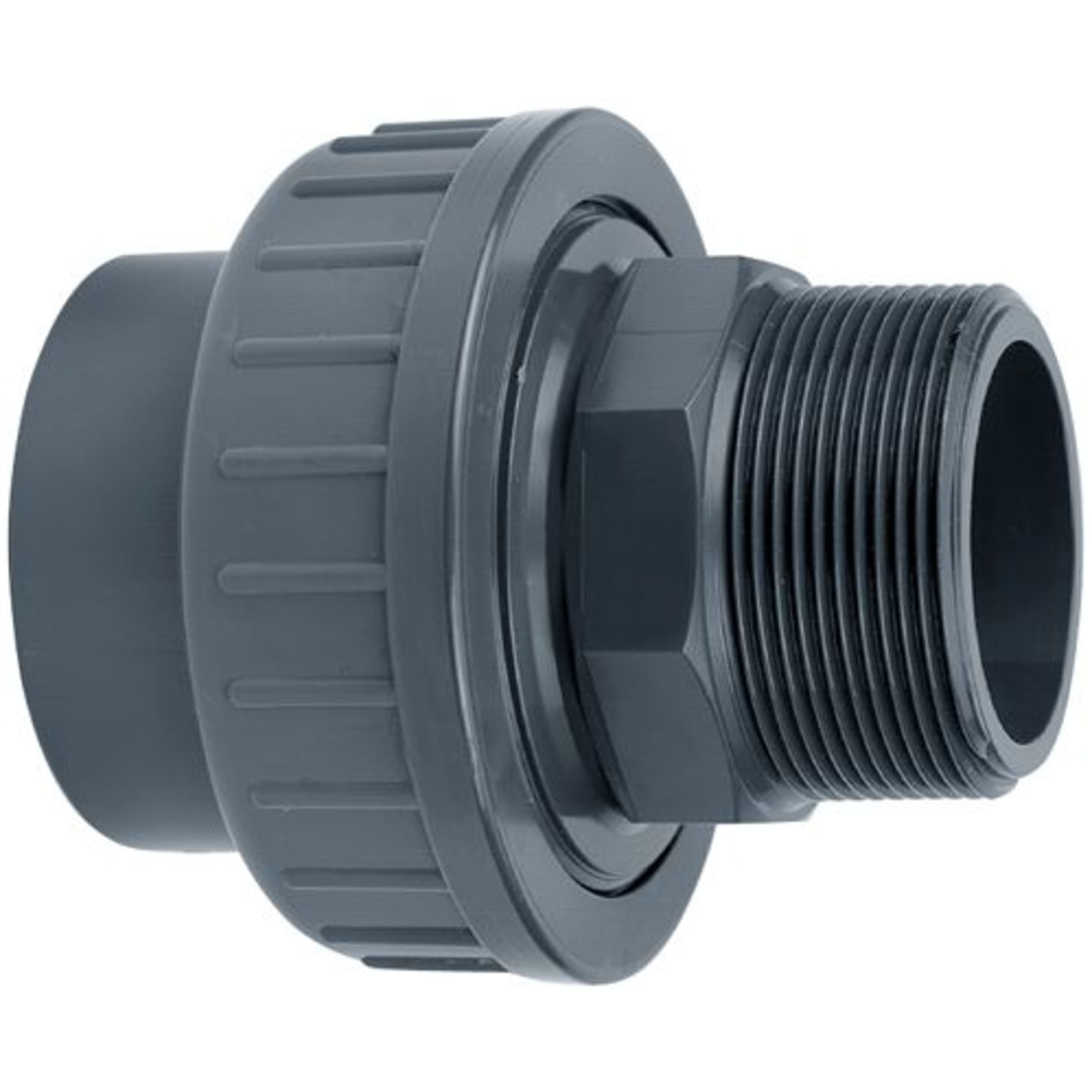 Aquaforte PVC Koppeling 90mm x 3" - Lijm/Buitendraad, Eenvoudige Installatie & Duurzaam afbeelding