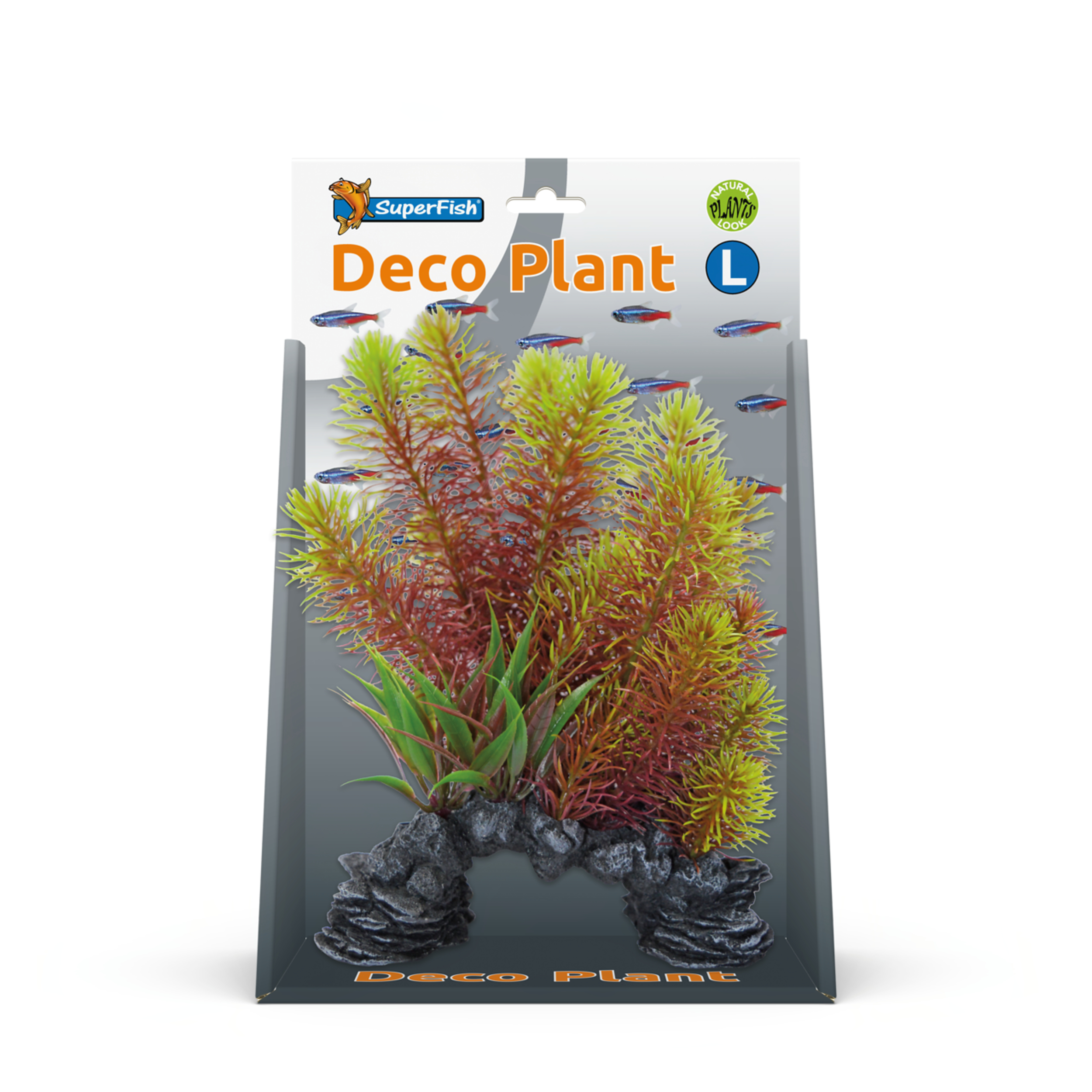Superfish Deco Plant Myriophyllum Large - Rode Kunstplant voor Onderhoudsvrij Aquarium afbeelding