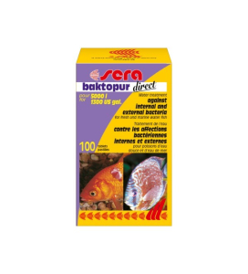Sera Baktopur Direct Tabletten 24st - Snelle Behandeling voor Bacteriële Infecties in Aquarium afbeelding