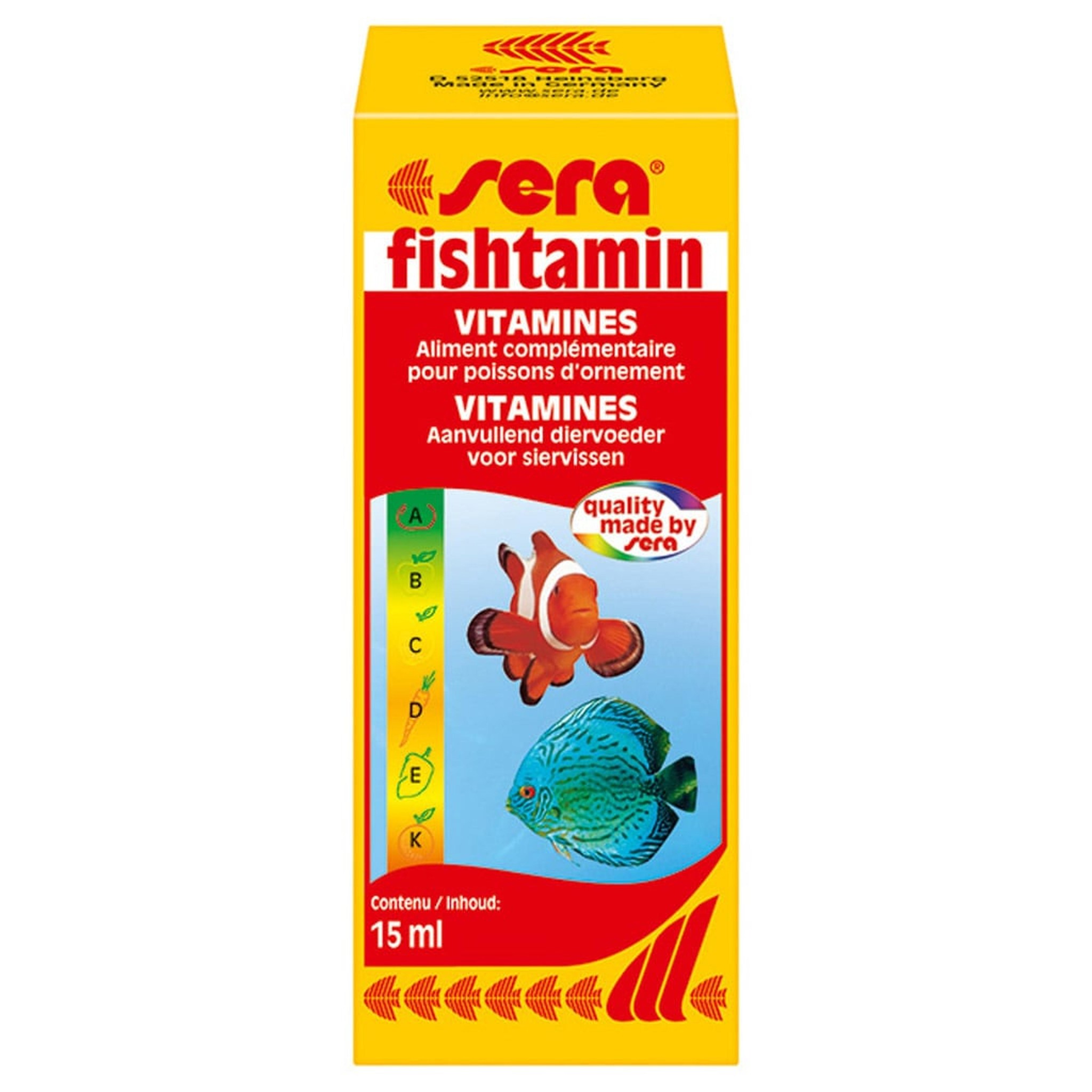 Sera Fishtamin 100 ml Vitamineconcentraat - Voor Verhoogde Vitaliteit van Aquarium- & Vijvervissen afbeelding