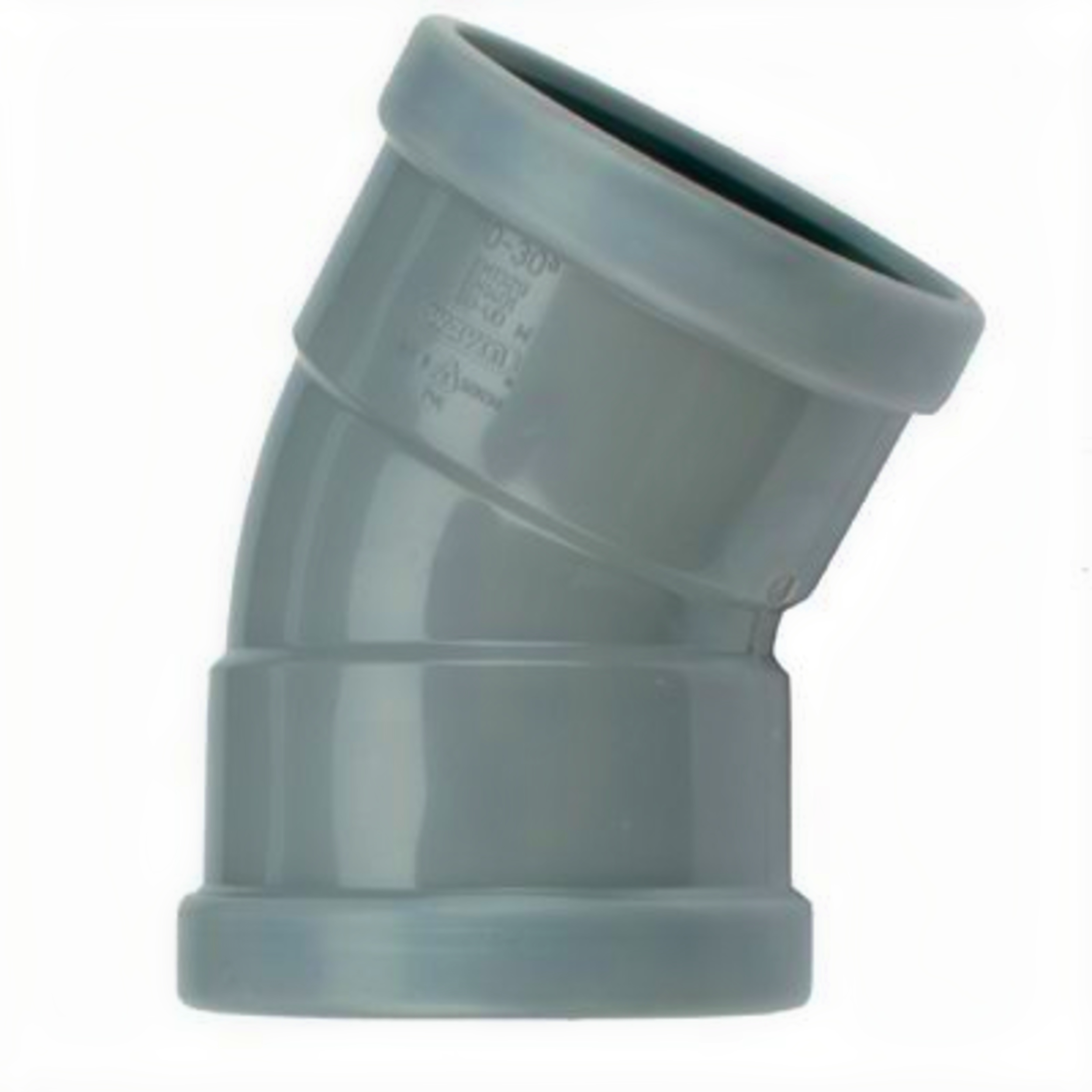 PVC Bocht 30° manchet - 2 x mof 110 mm afbeelding