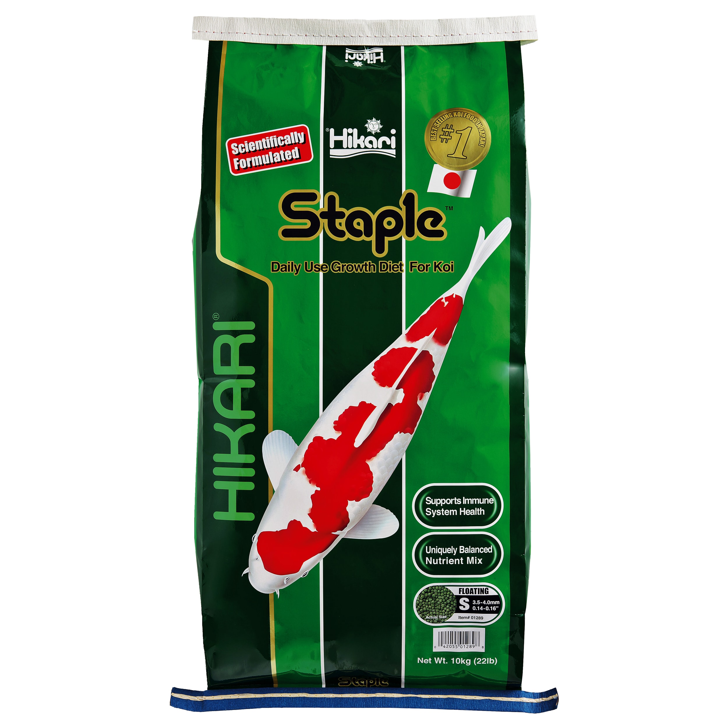 Hikari Staple Mini 10kg - Premium Japanse Koi & Vijvervis Voeding, Drijvende Korrels