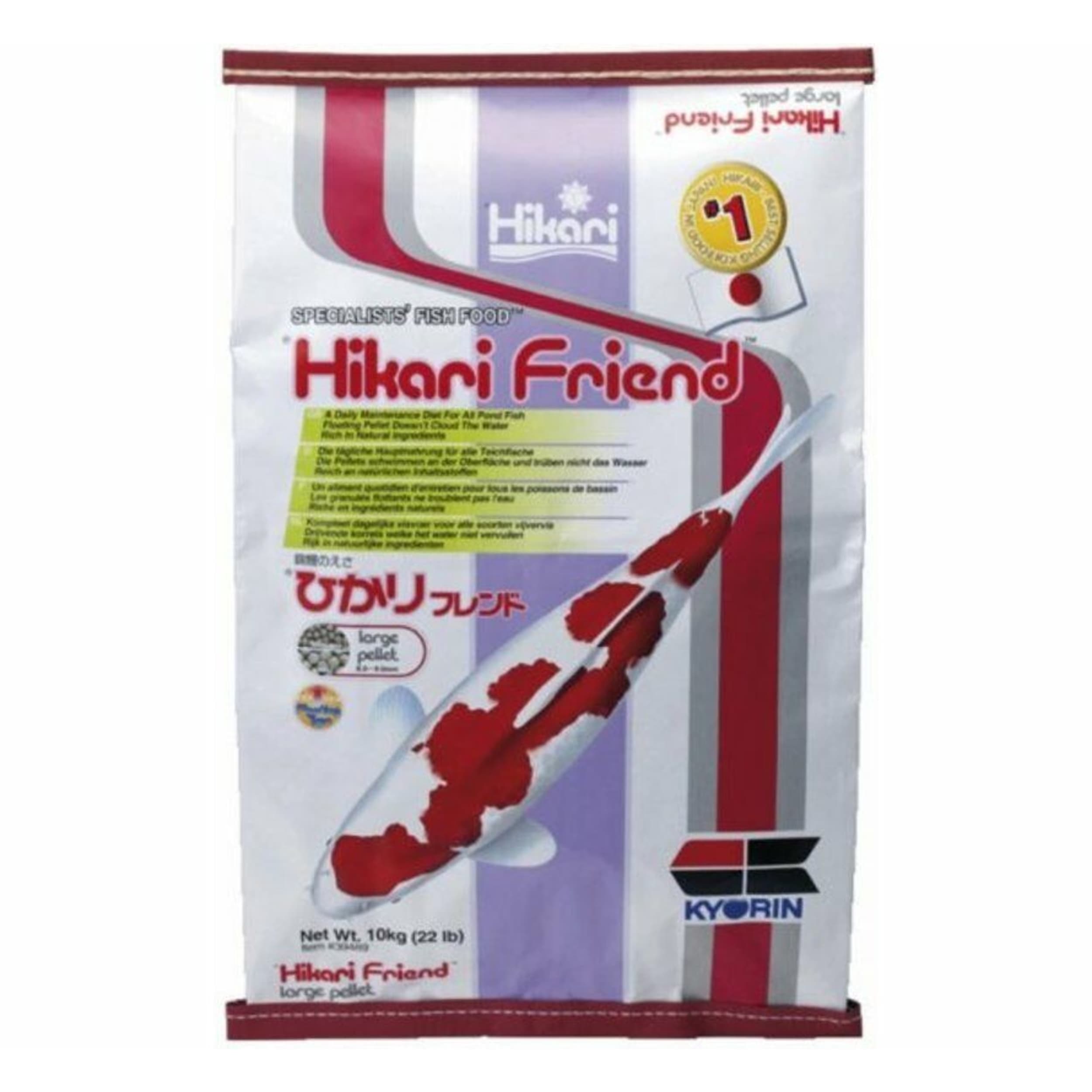 Hikari Friend Large 10KG - Premium Korrels voor Koi 25-100cm, Rijk aan Vitamine C afbeelding