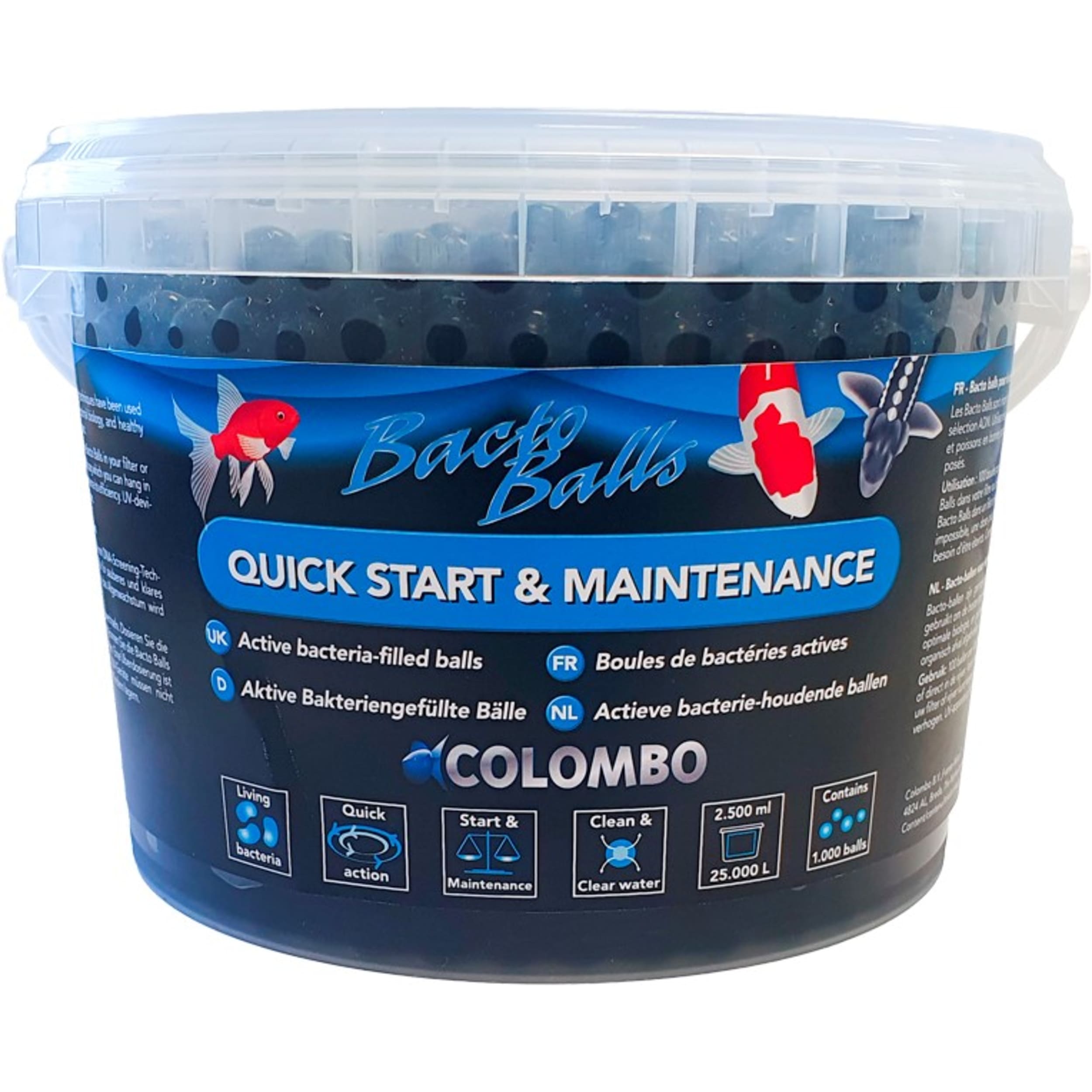 Colombo Bacto Balls 2500ml - Biologische Vijverzuivering voor 25.000 Liter Water, Helder Vijverwater