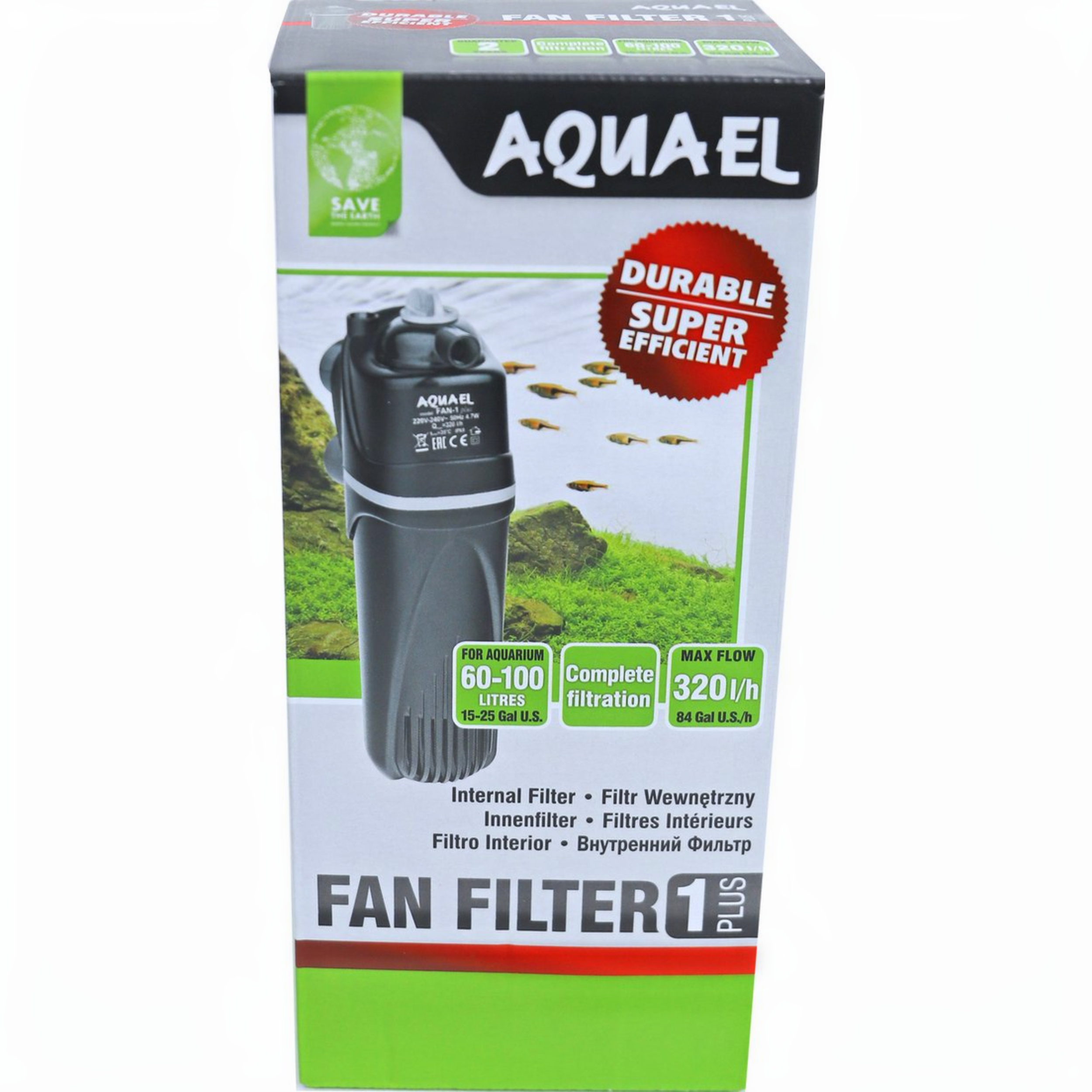 Aquael binnenfilter fan 1+