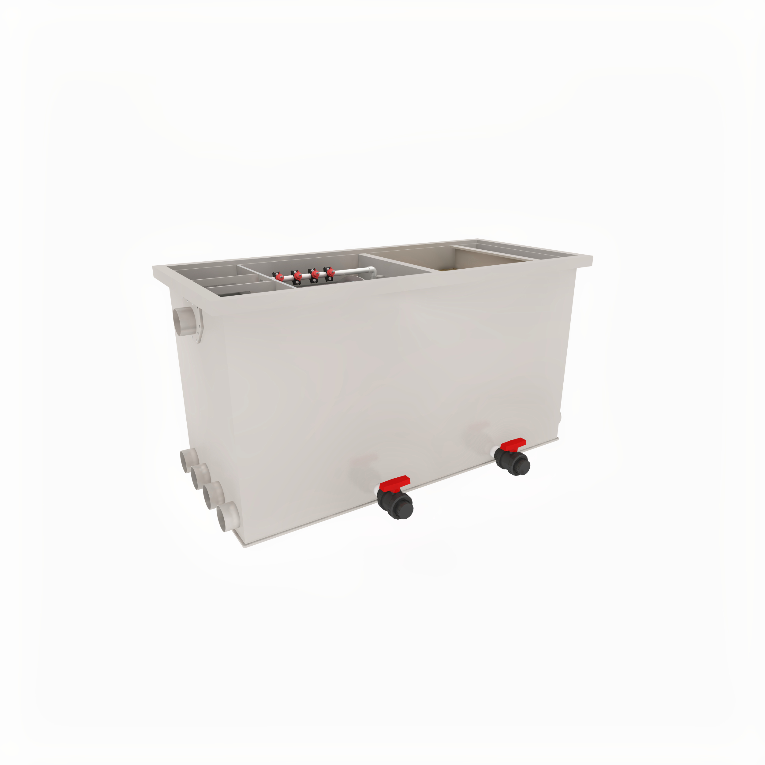 Trommelfilter - Combi Filter 50/55 XL          [incl. 100L Hel-X Biocarrier]