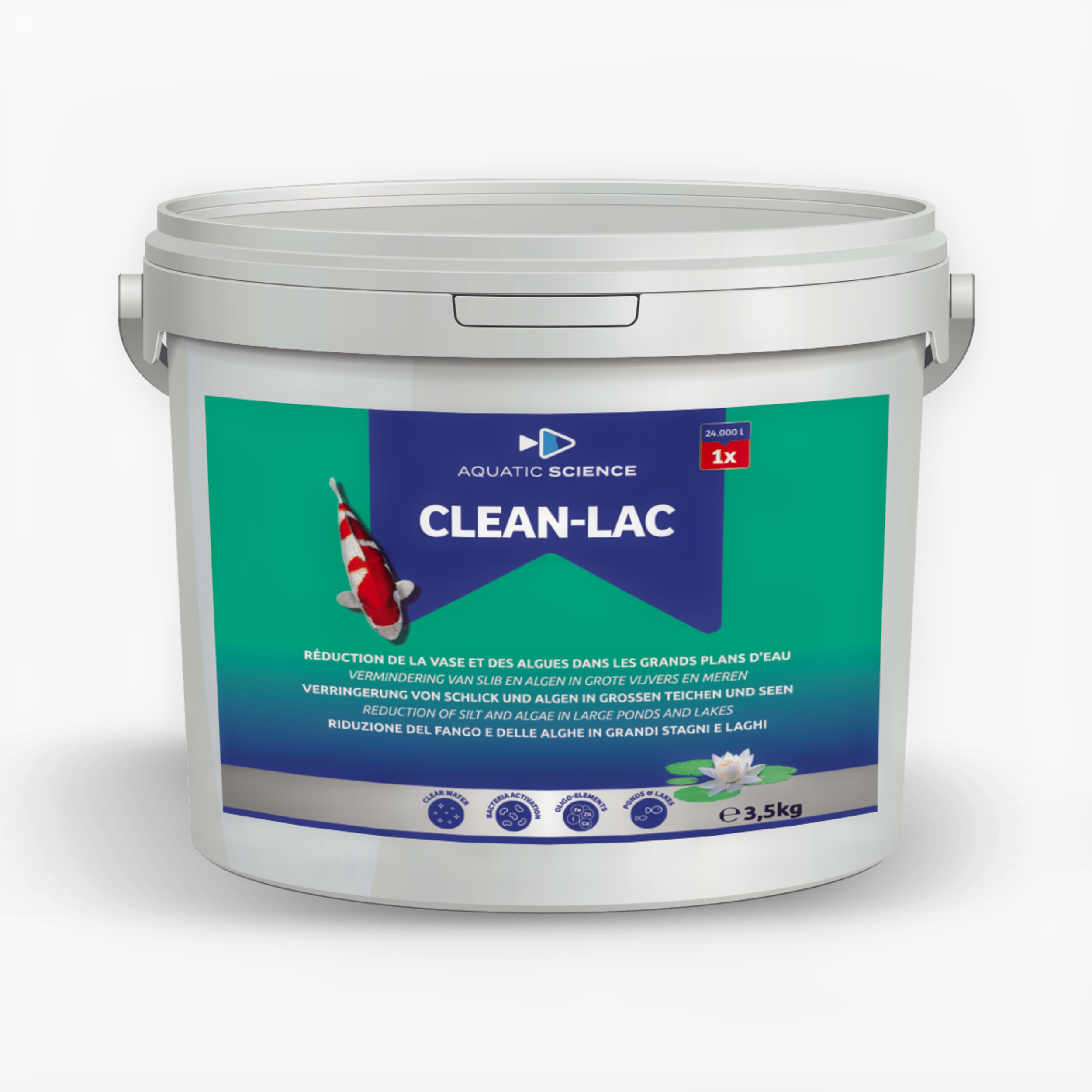 Aquatic Science Clean-Lac 12 kg - Vijveronderhoud voor Helder Water tot 800 m³
