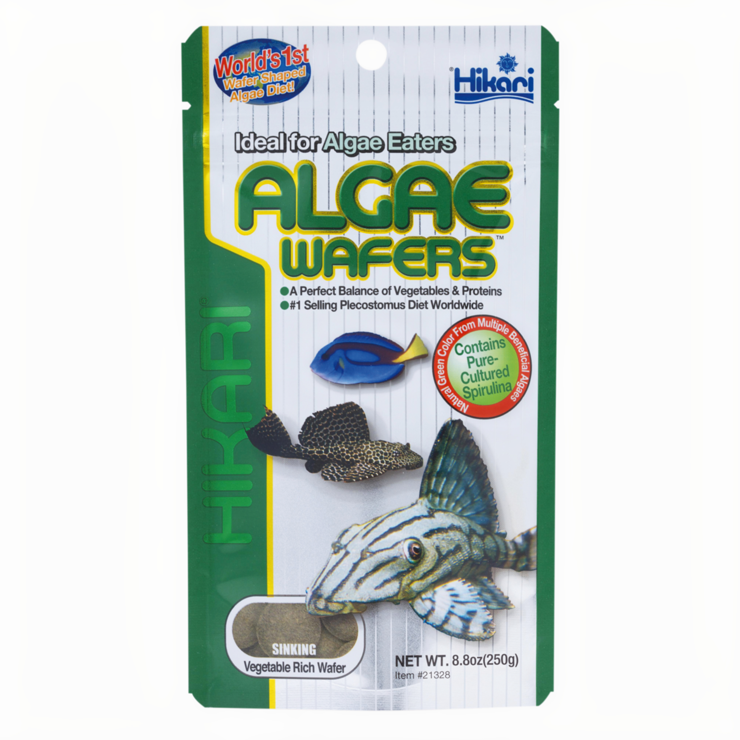 Hikari Algae Wafers 250g - Voedzame Tabletten voor Plecostomus en Andere Algeneters afbeelding
