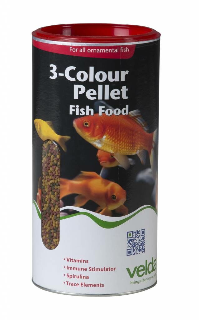 Velda 3-Colour Pellet Food 2500 Ml / 880 gram