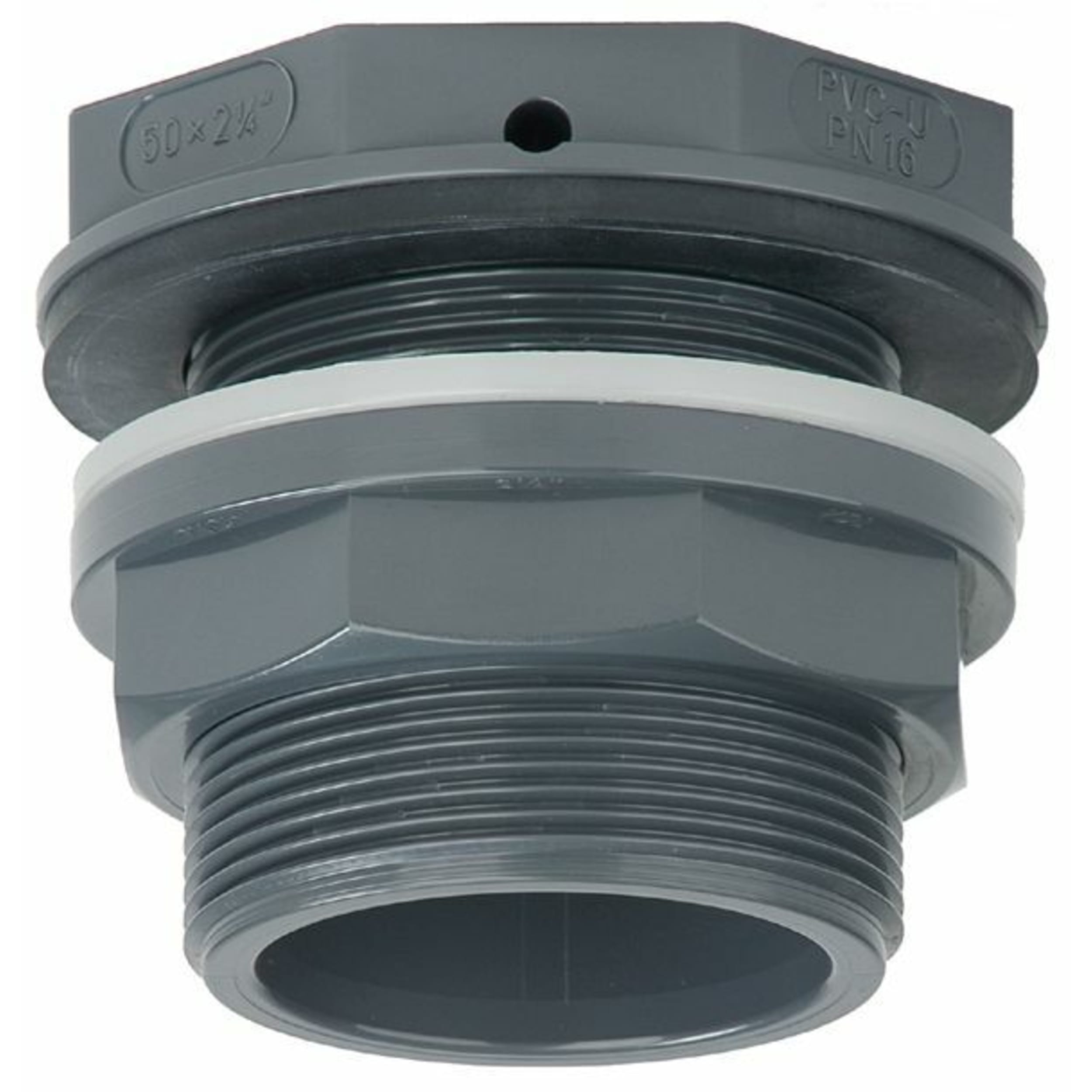 Tankdoorvoer met vlakke uitlaat 63 mm afbeelding