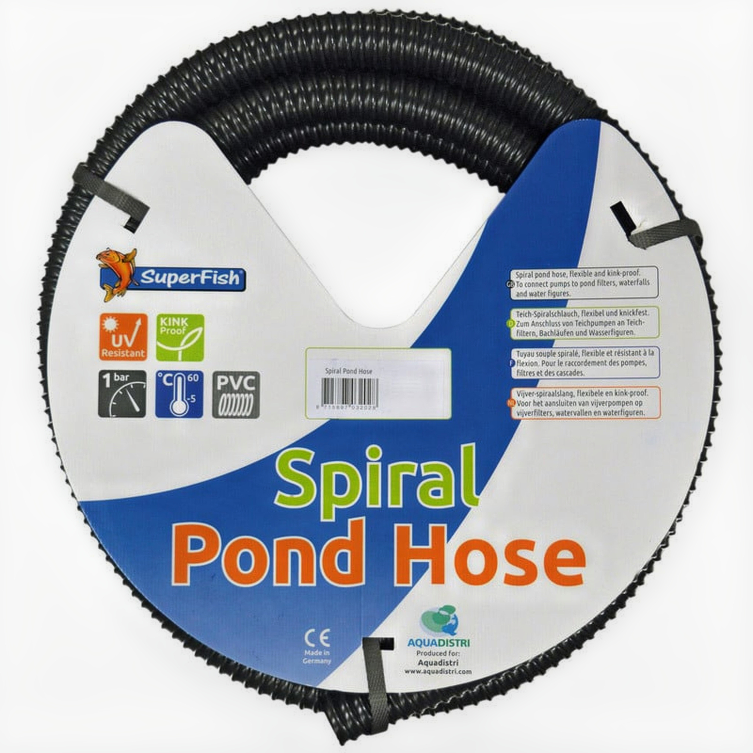 Superfish Spiraalslang Zwart - Filters - 10 m 25 Mm