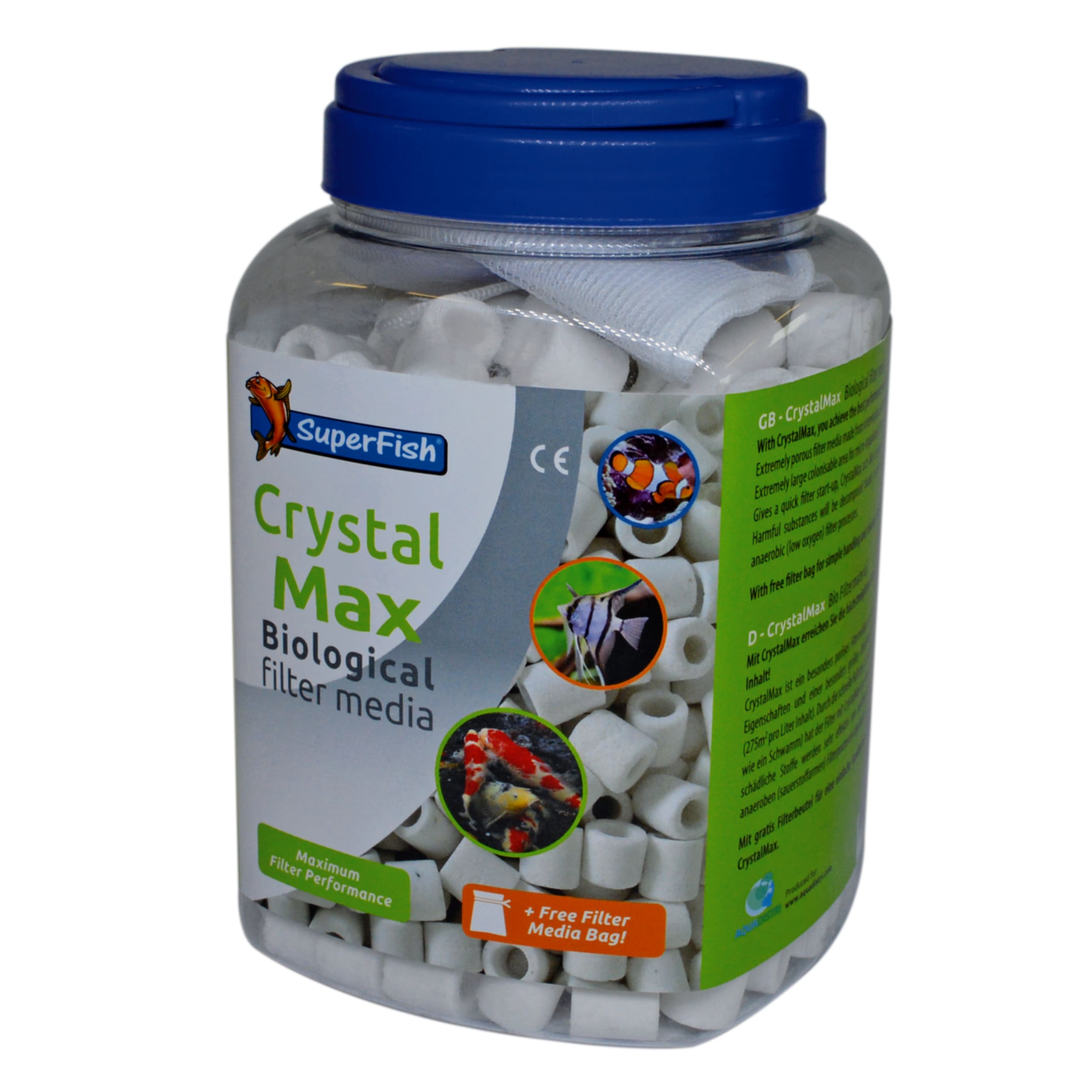 Superfish Crystal Max Media 2000 ml - Ultra Poreus Filtermedium voor Heldere Vijverwater Kwaliteit afbeelding