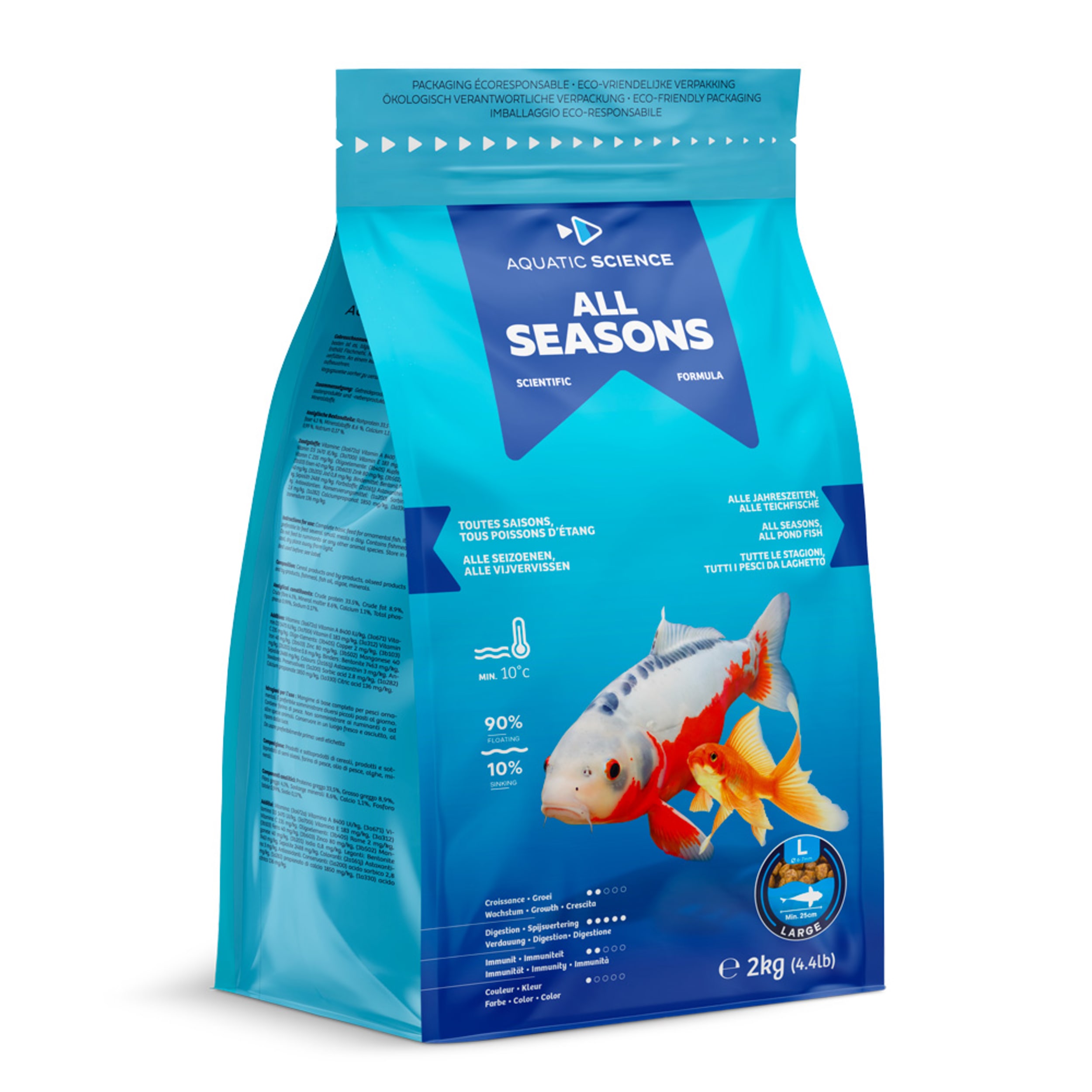 All Seasons Large 2kg Dier, Vis, Zeeleven