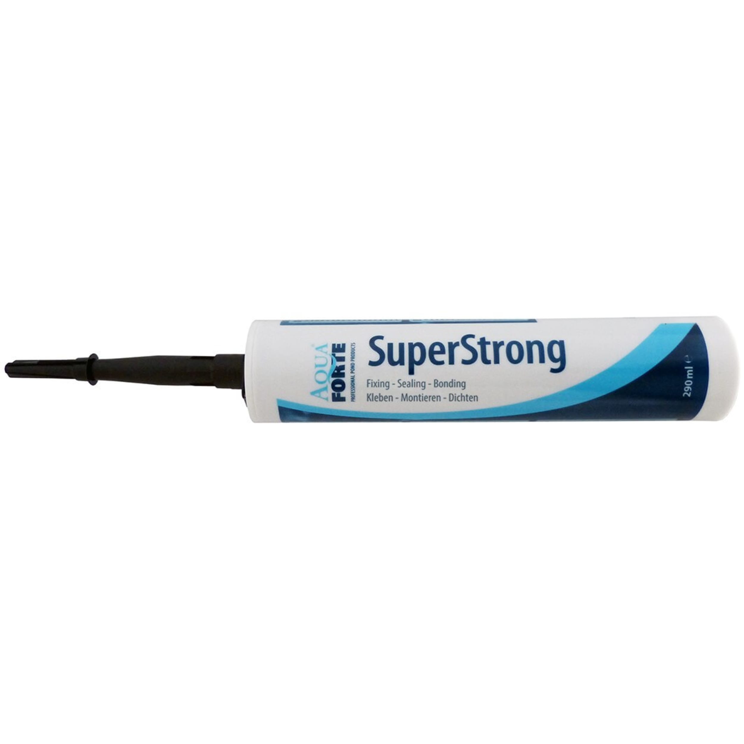 Aquaforte Superstrong MS Polymeer Kit/Lijm - Zwart 290ml, UV-/Overschilderbaar afbeelding