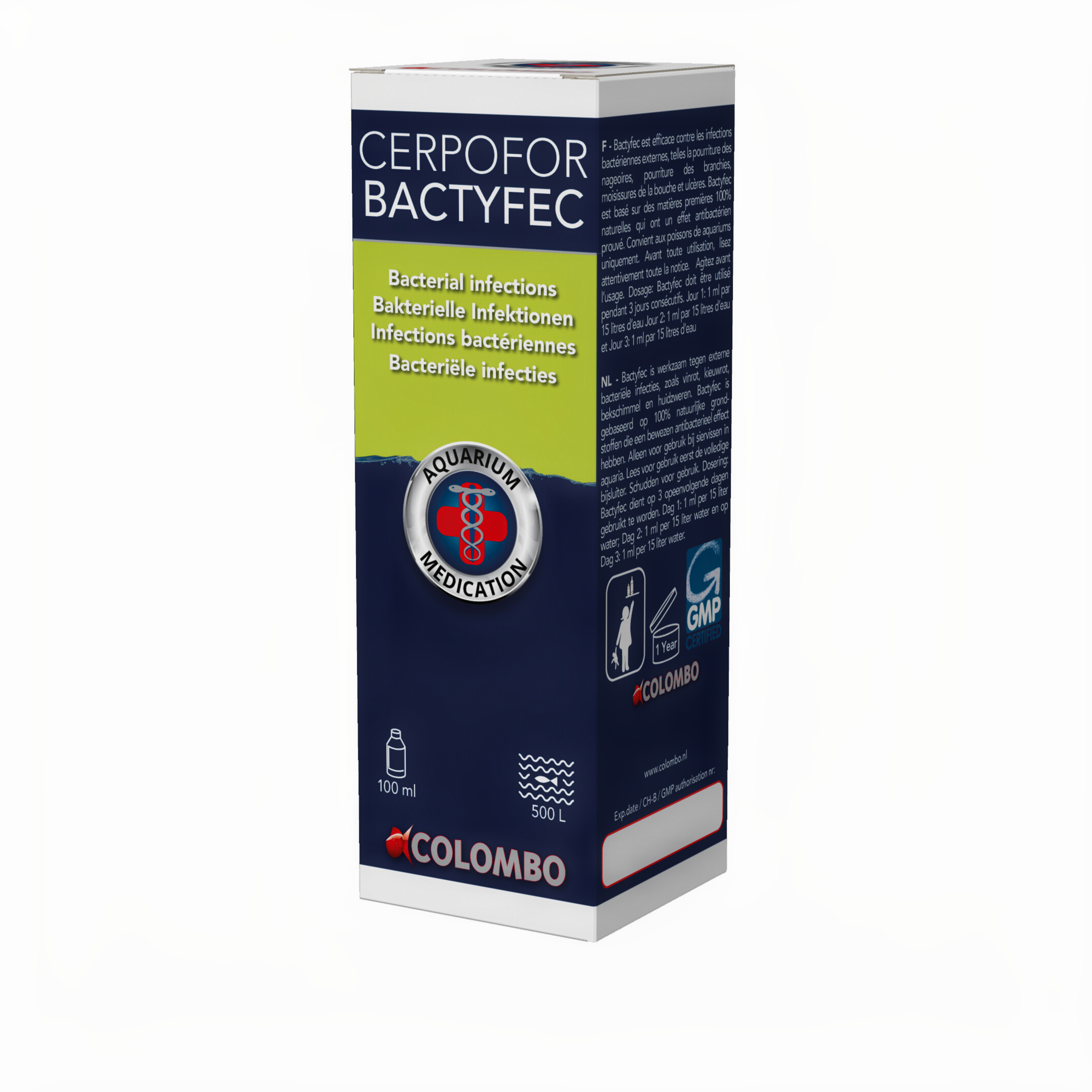 Colombo Bactyfec Voor 500 L - Medicijnen - 100 ml