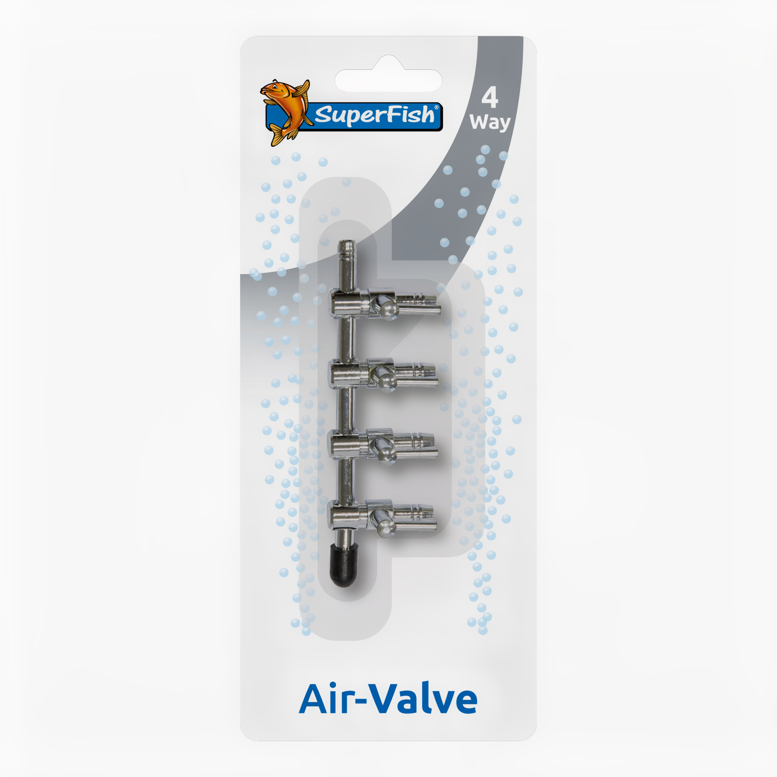 Superfish RVS Luchtkraan 4 Weg Blister Vijver techniek