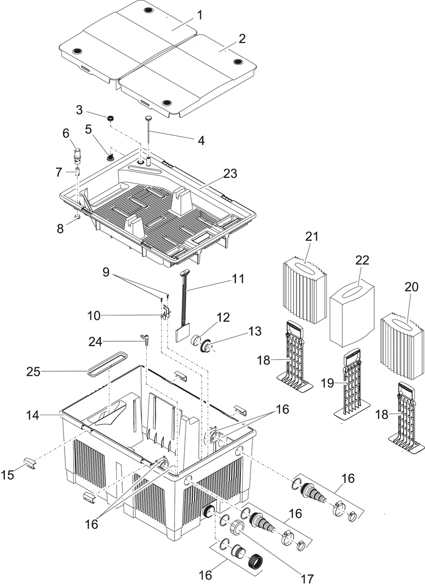 Vervangspons rood BioSmart 18000-36000 Vervangspons rood BioSmart 18000-36000