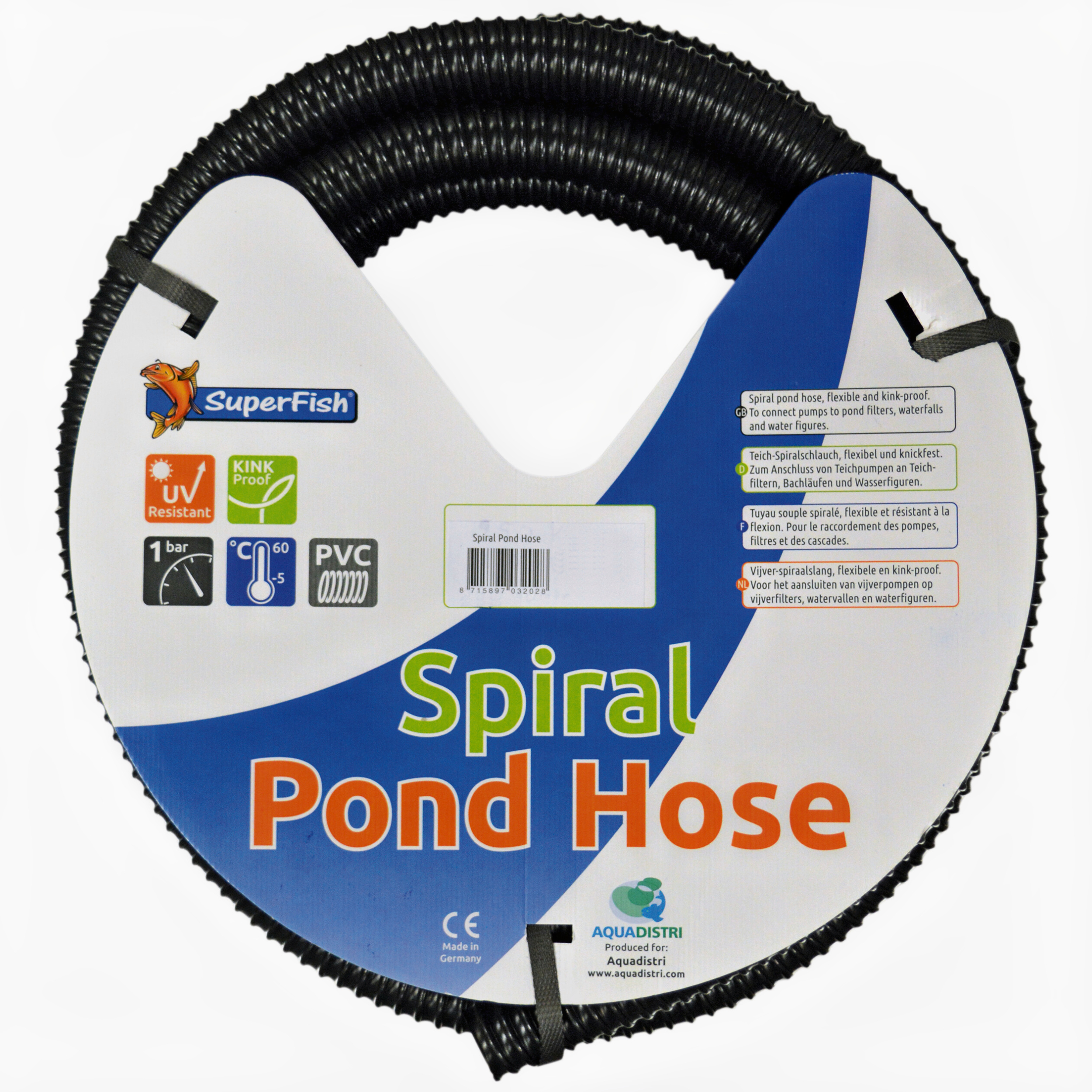 Superfish Spiraalslang Zwart - Filters - 30 m 32 Mm