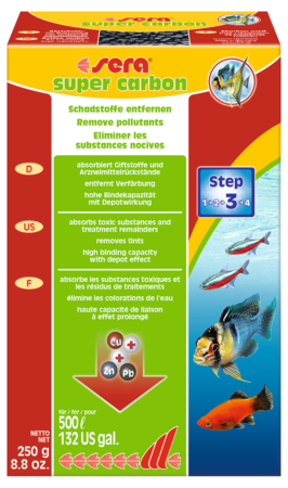 Sera Super Carbon Actieve Kool 1000g - pH-Neutraal Waterzuivering voor Aquariums afbeelding
