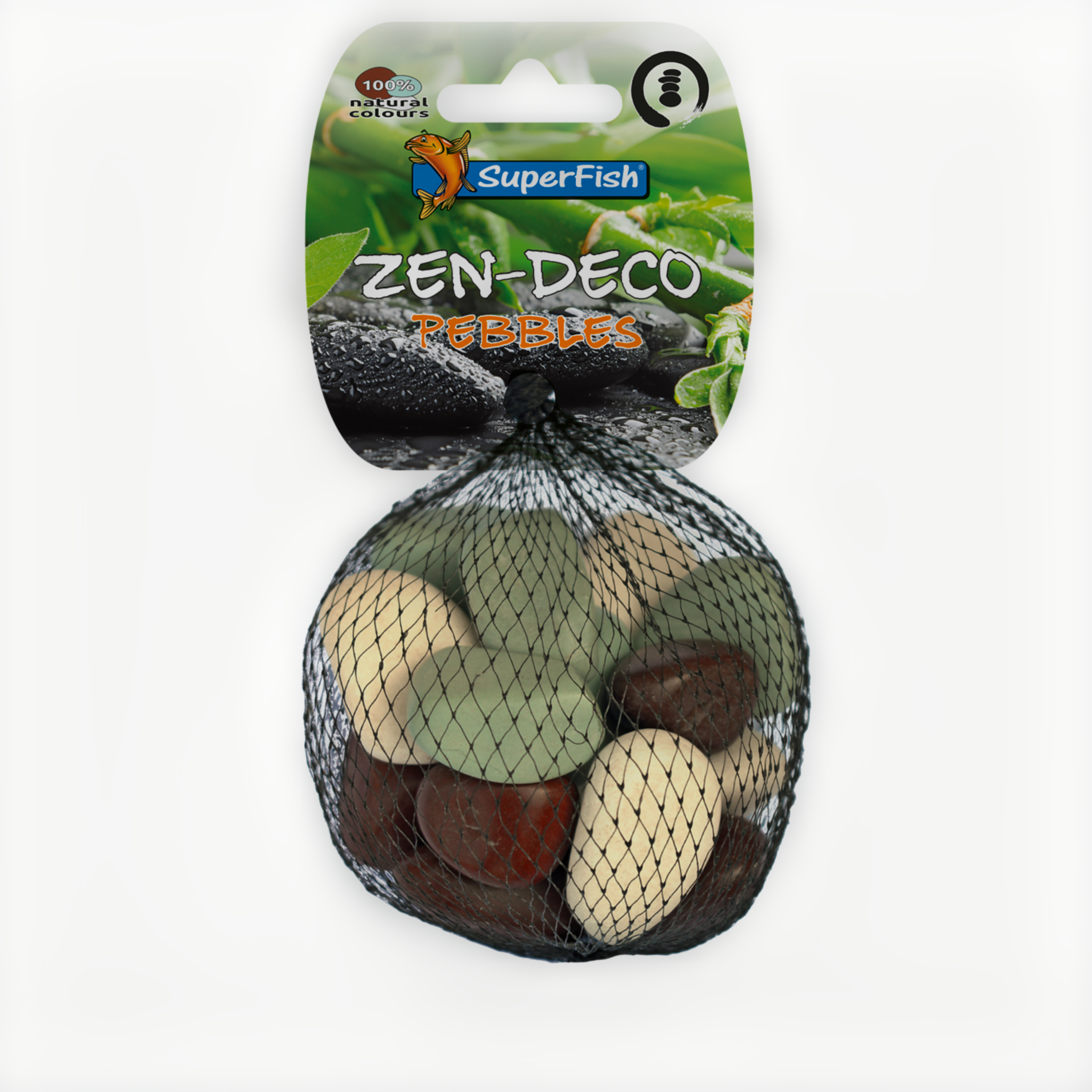 Superfish Zen Pebble Small Mix 300gr - Harmonieuze Aquarium Steentjes afbeelding