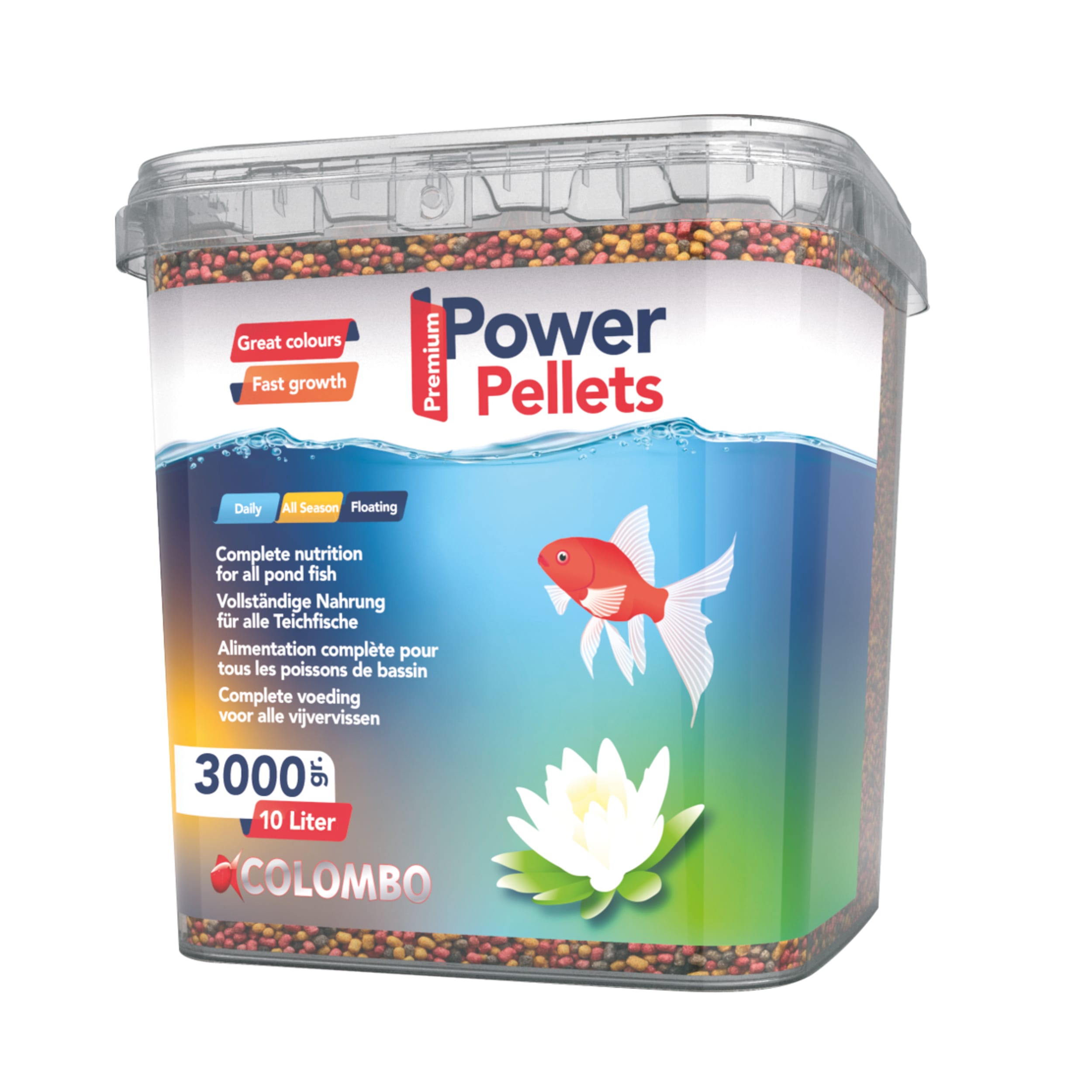 Colombo Power Pellet 10l - Complete Vijvervoeding voor Groei en Levendige Kleur afbeelding