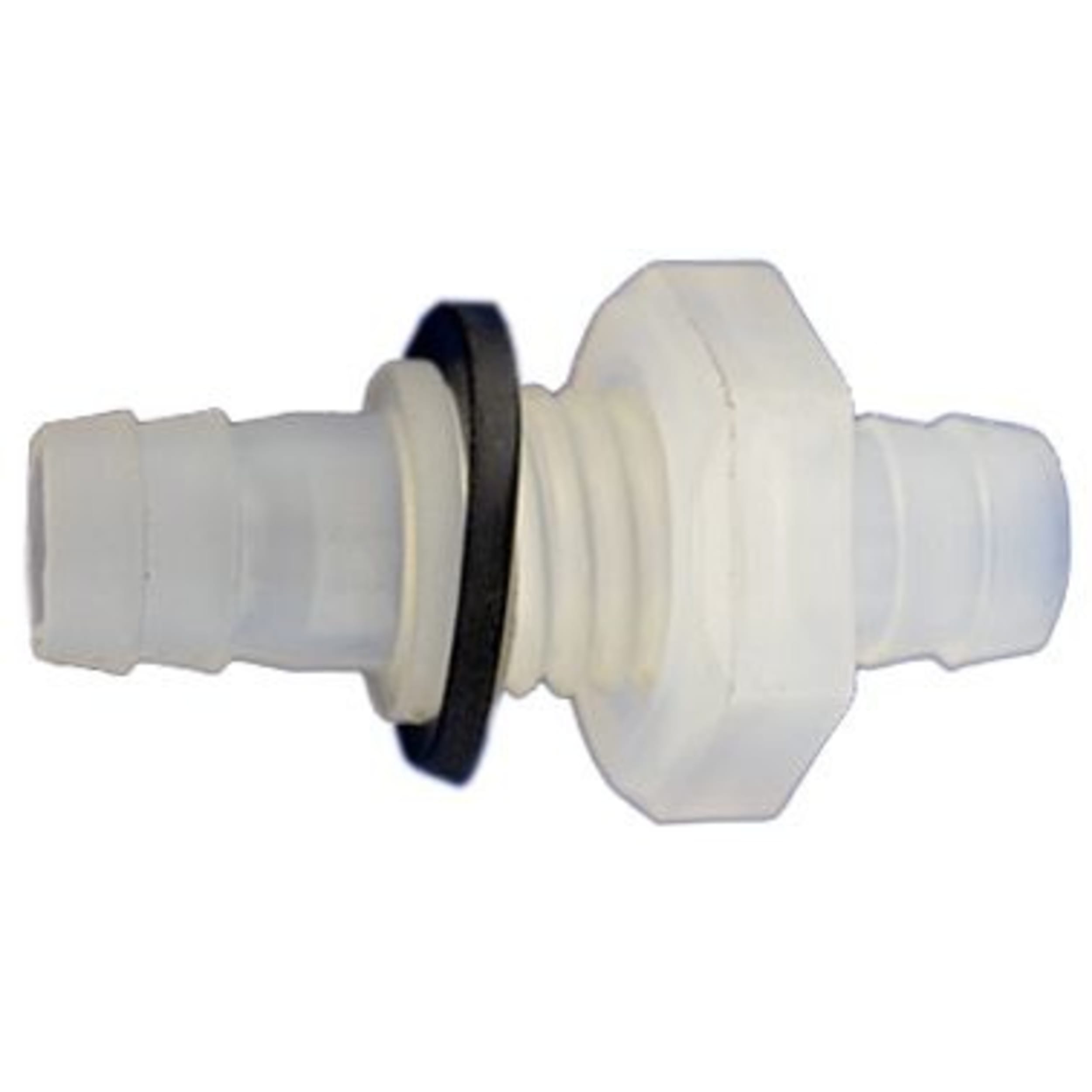 Europond PE Doorvoer Slangtule 10mm - M14 Polyethyleen Buitendraad met O-ring en Moer afbeelding