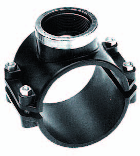 Aanboorzadel 90 x 1" met RVS Ring voor PVC Waterleiding - Duurzaam en Makkelijke Montage afbeelding