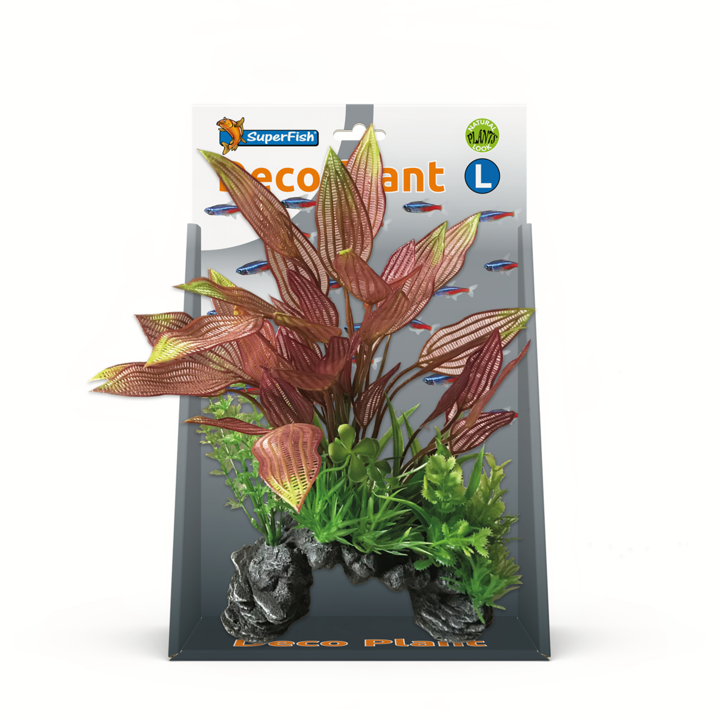 Superfish Deco Plant L Henkelianus - Kunststof Aquariumplant, Onderhoudsvrij en Visveilig afbeelding