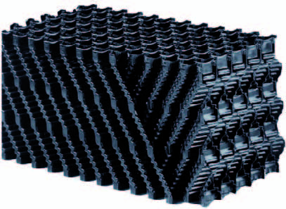 Honingraat filtermedium zwart