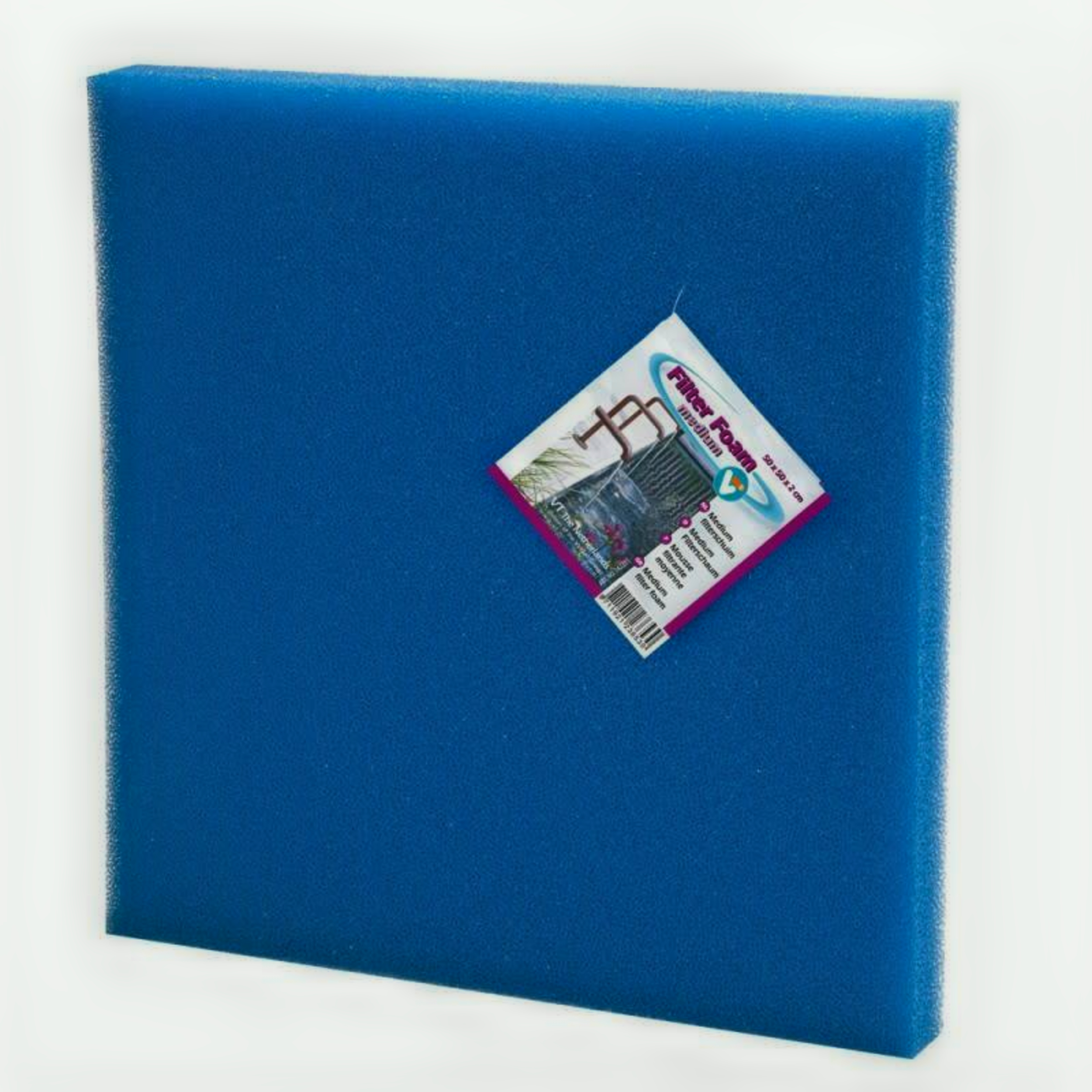 Filterschuim 50 x 50 x 2 cm Blauw - Medium