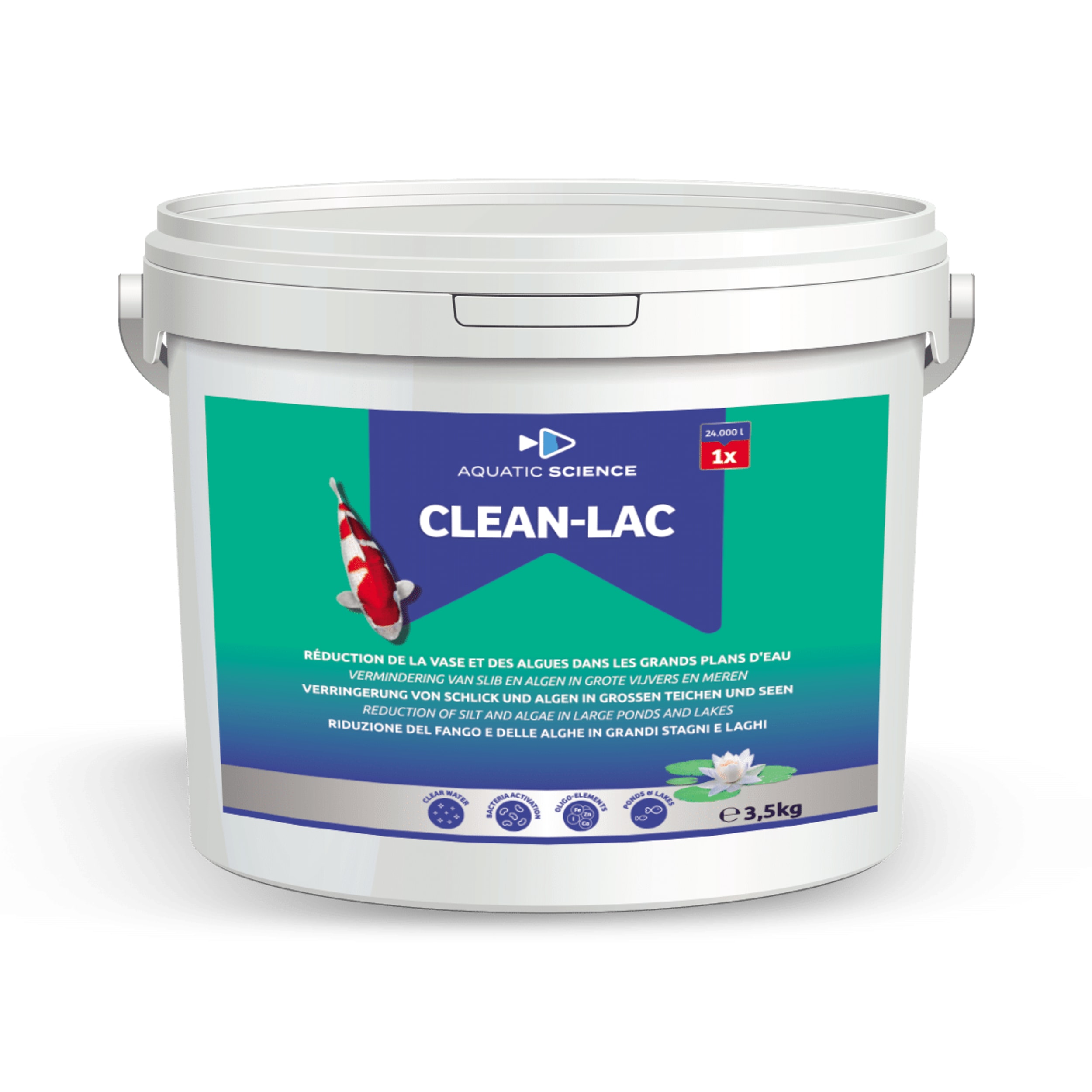 Aquatic Science Clean-Lac 250m² - Natuurlijke Balans & Helderheid voor Grote Vijvers