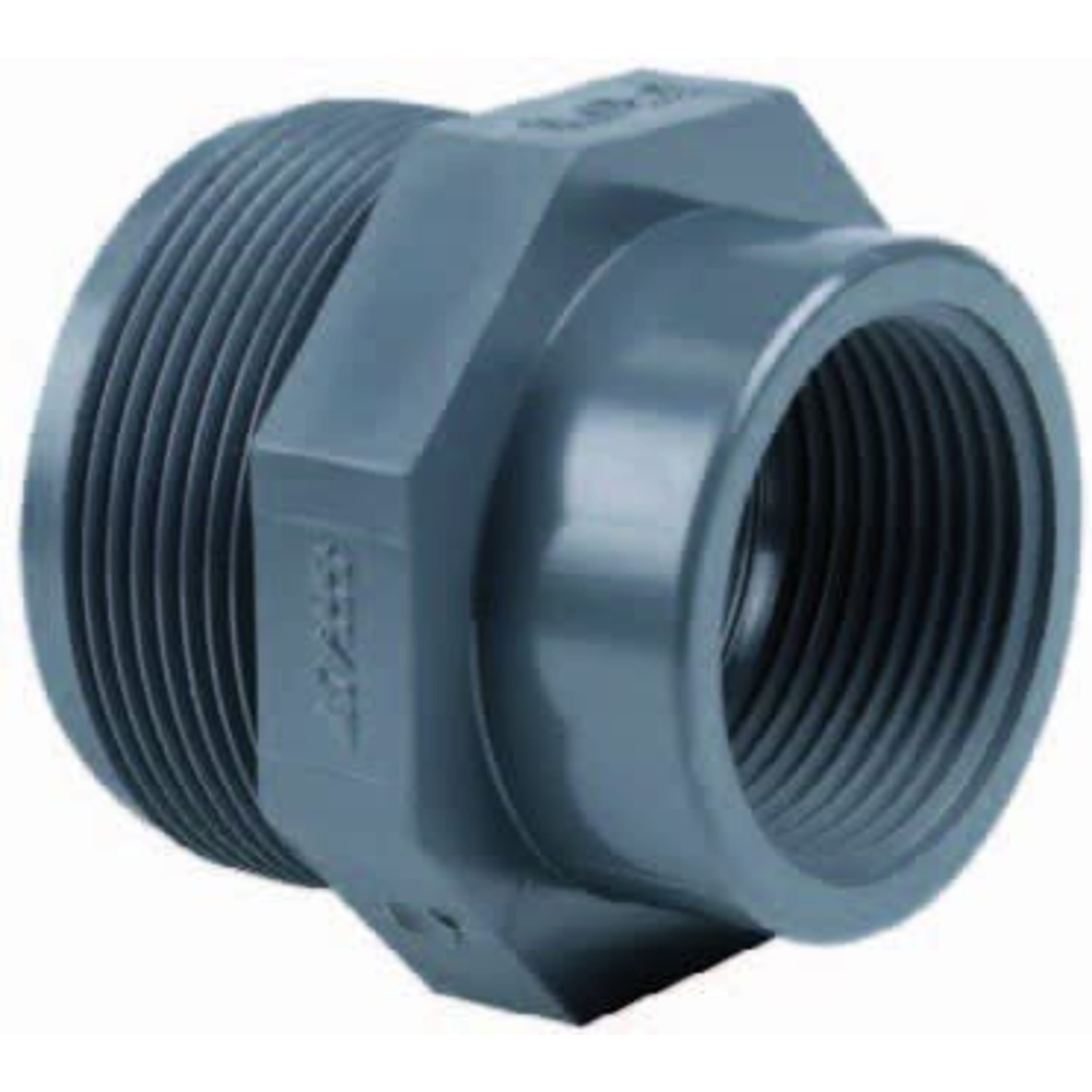 Effast Soknippel 1½" Buitendraad x 1¼" Binnendraad - PVC Vijververbinding, Drukbestendig afbeelding