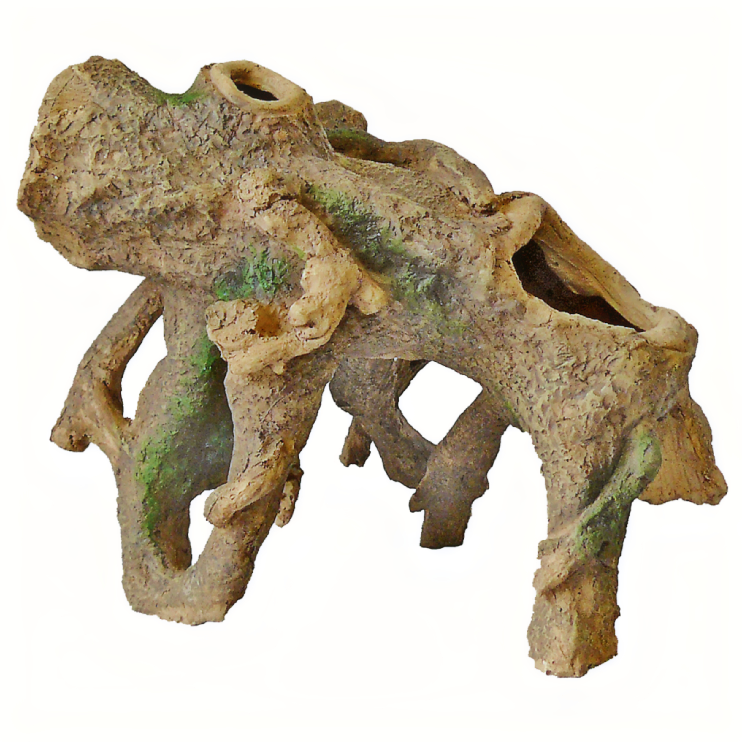 Superfish Staande Wortel M - Levensecht Aquarium Drijfhout Decoratie, Onderhoudsvriendelijk afbeelding