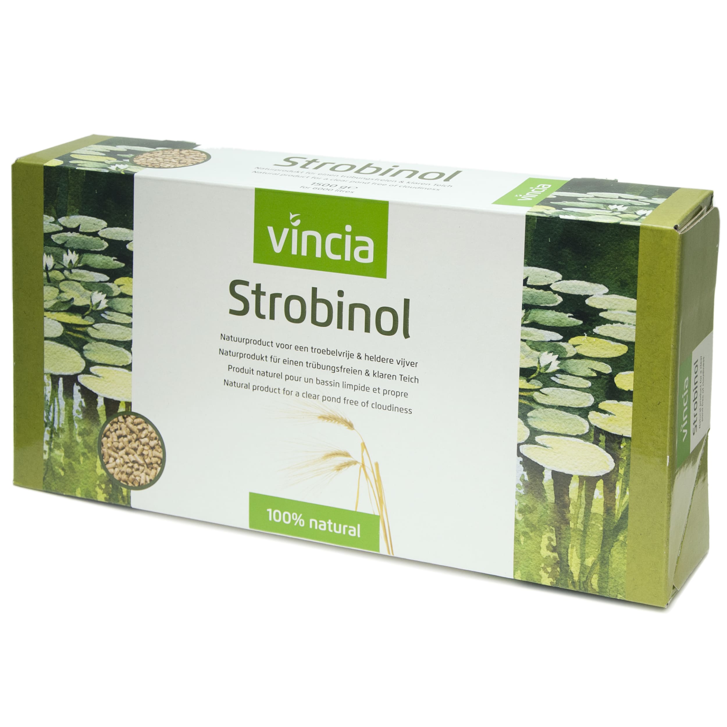 Vincia Strobinol 1500g - Natuurlijke Pellets voor Heldere Vijver tot 6000L uten Chemicaliën afbeelding