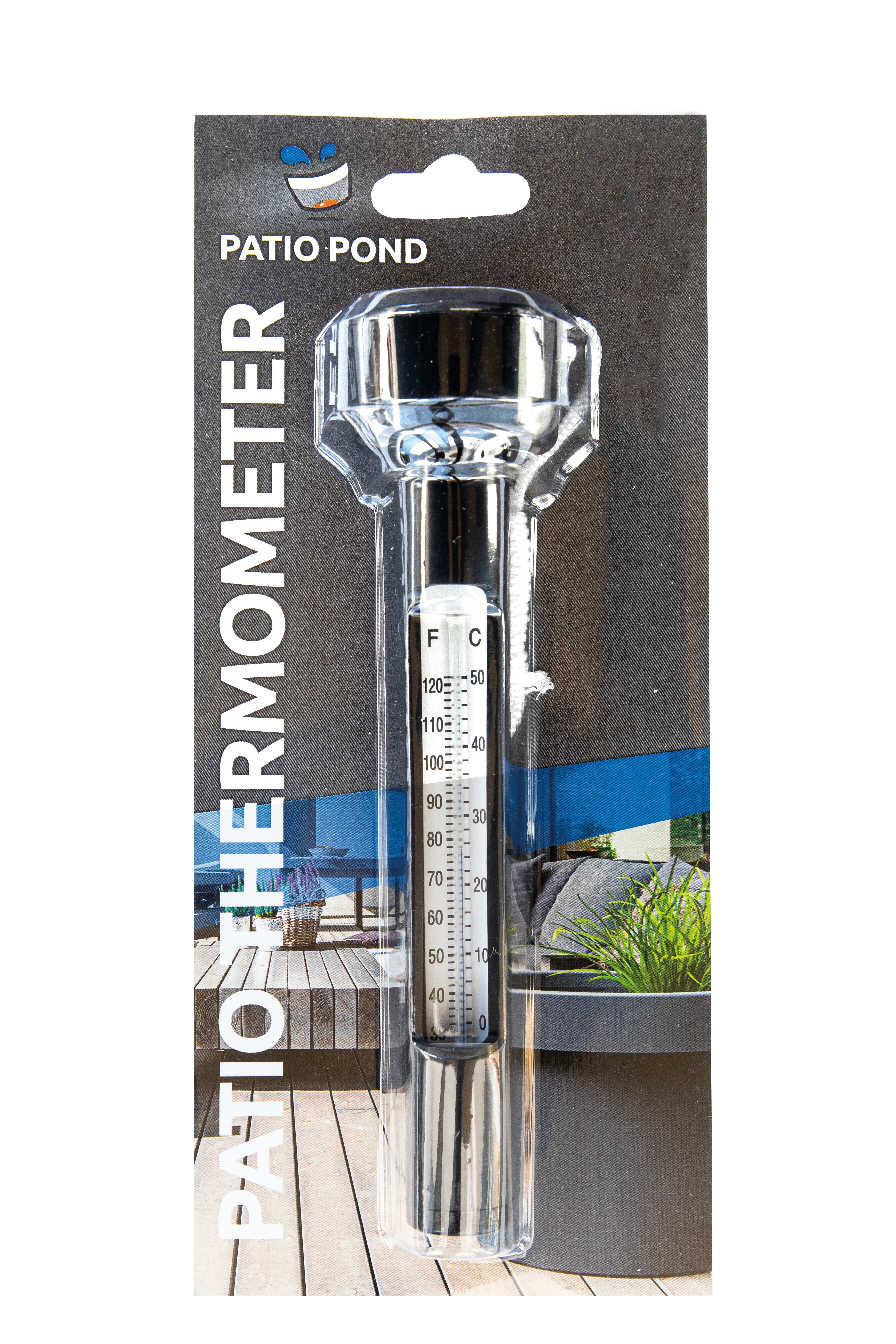 Superfish Patio Pond Thermometer: Drijvende Vijvertemperatuurmeter met Leesgemak en Koord afbeelding
