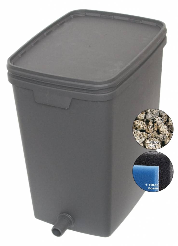 VT Box Filter 7000 - Vijver Filter Systeem voor 7000L Water met Filterschuim & Filtra-Substraat afbeelding