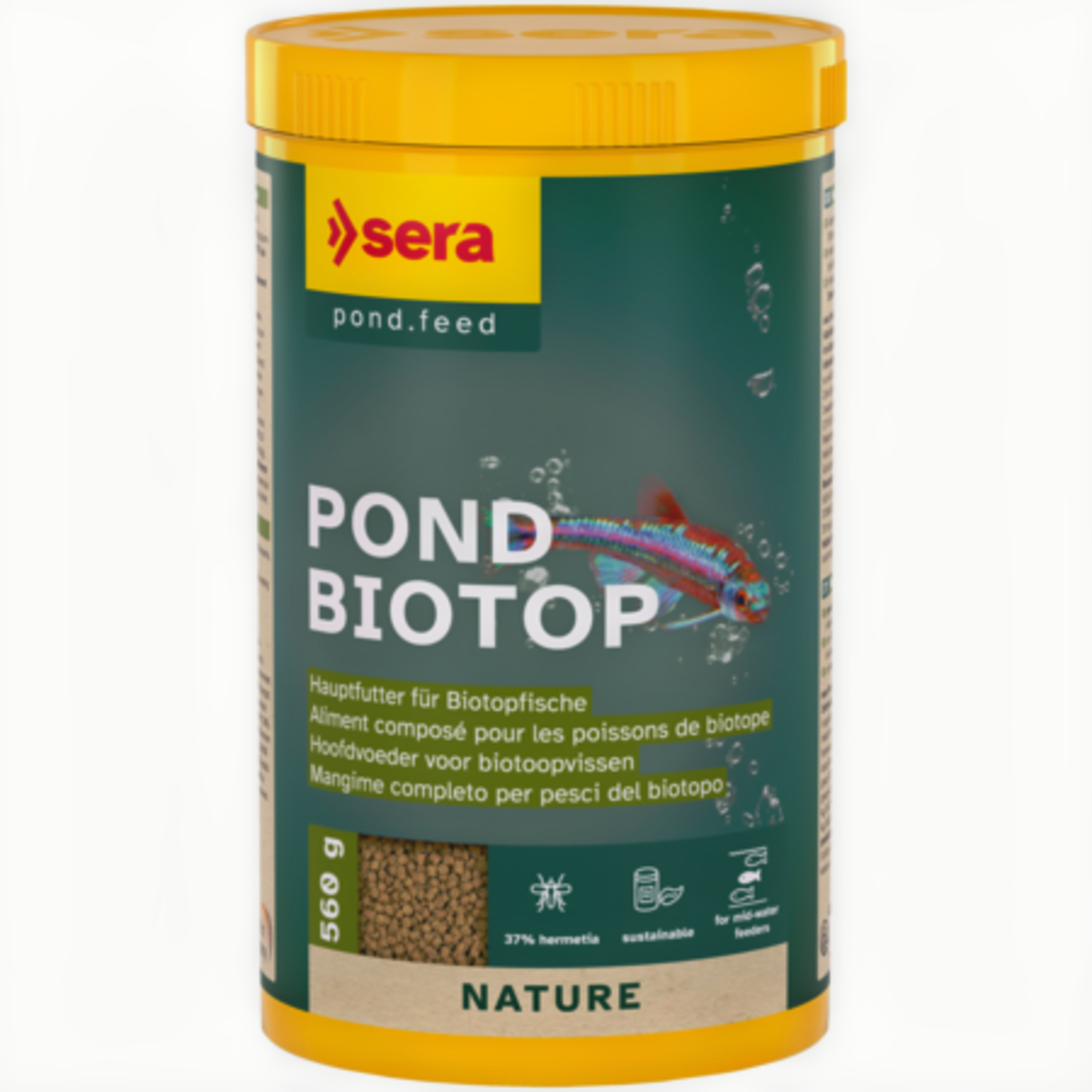 Sera Pond Biotop 1000 ml/560g - Natuurlijk Granulaatvoer voor Gezonde Vijvervissen afbeelding