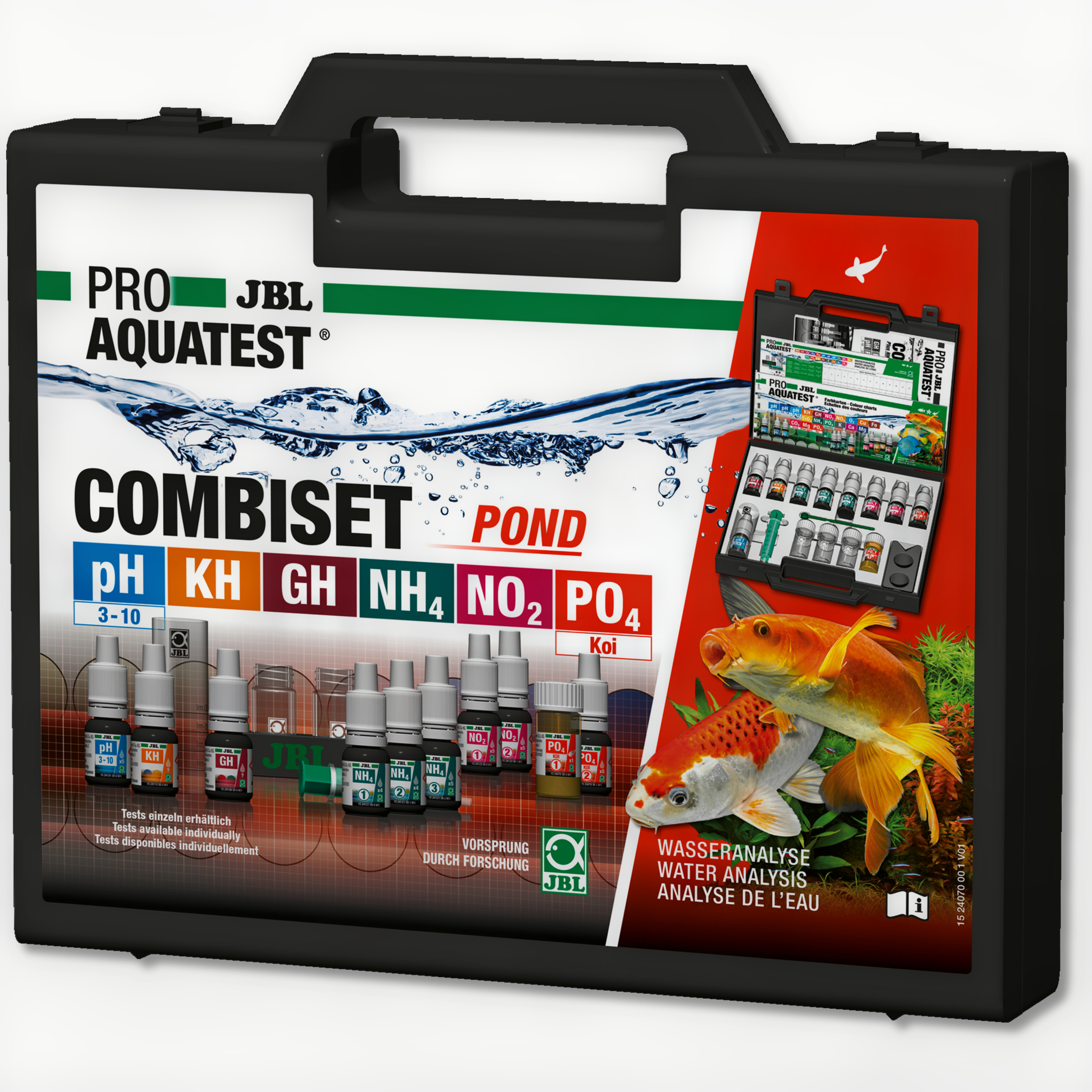 Proaquatest Combiset Pond - Testkoffer Dier, Vis, Zeeleven, Eerste hulp