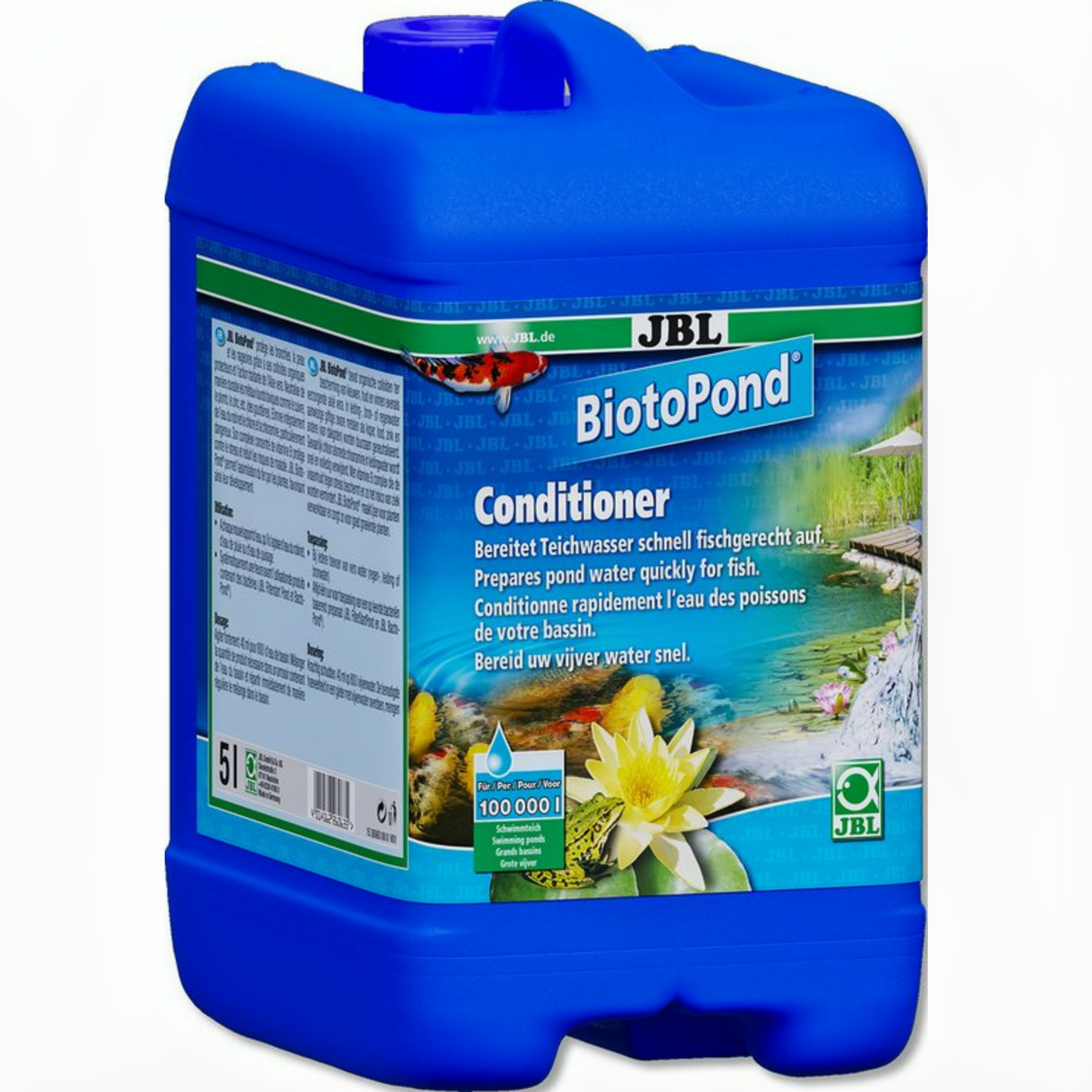 JBL Biotopond 5l voor Heldere Vijver & Gezonde Vissen - Stresspreventie Plantengroei afbeelding