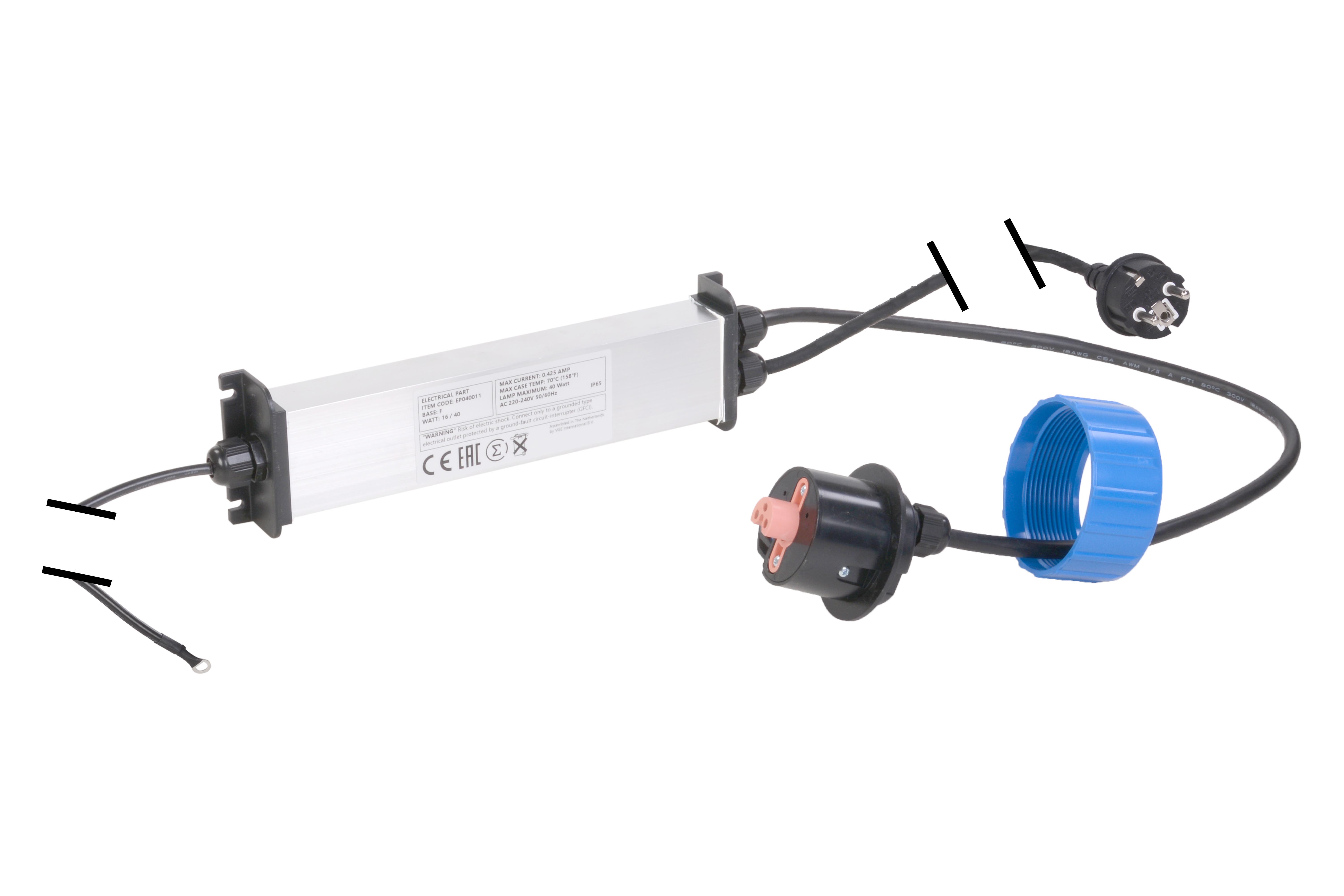 Tech 16/40 watt Elektrisch gedeelte afbeelding