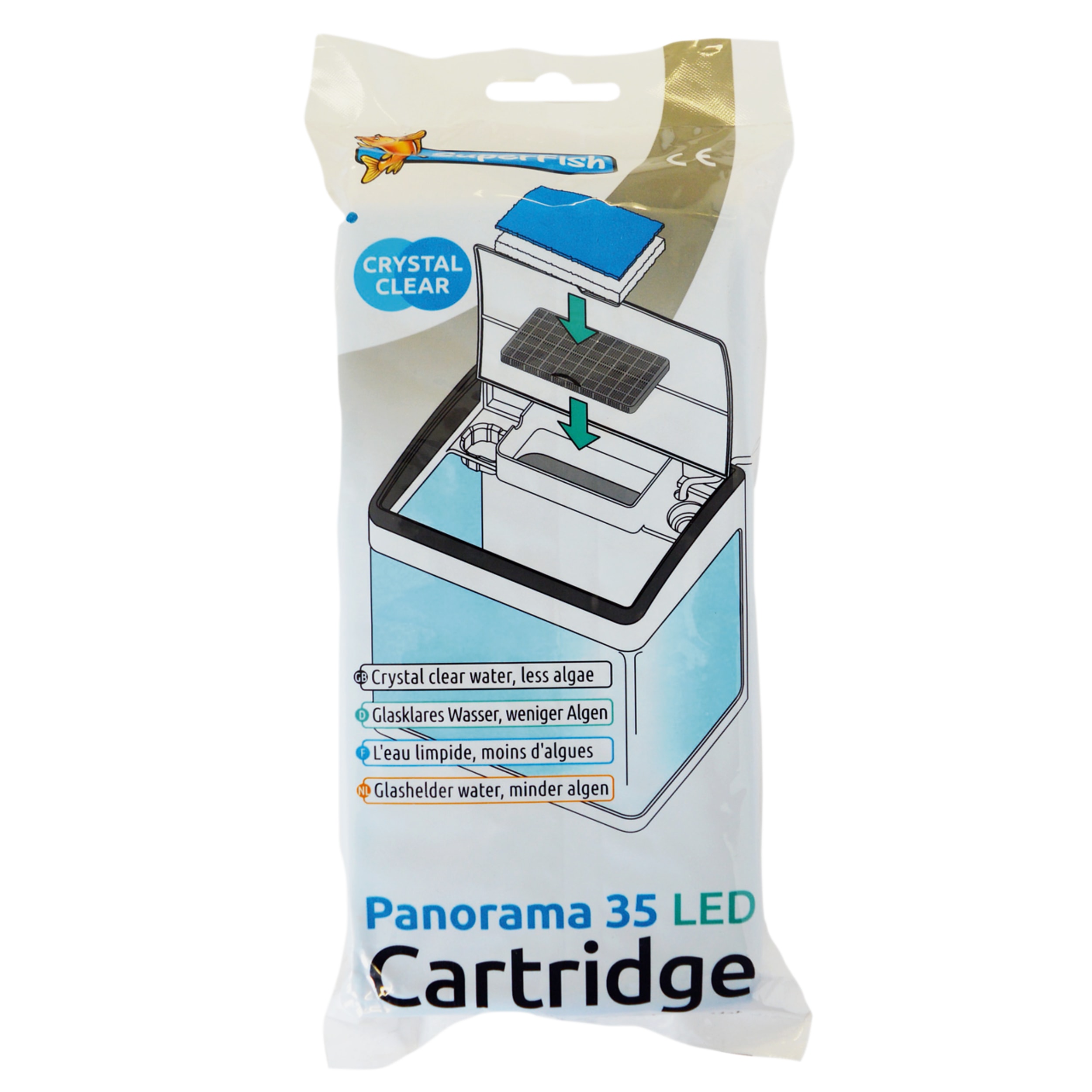 Superfish Panorama 35 Cartridge - Maandelijks voor Kristalhelder Aquariumwater afbeelding