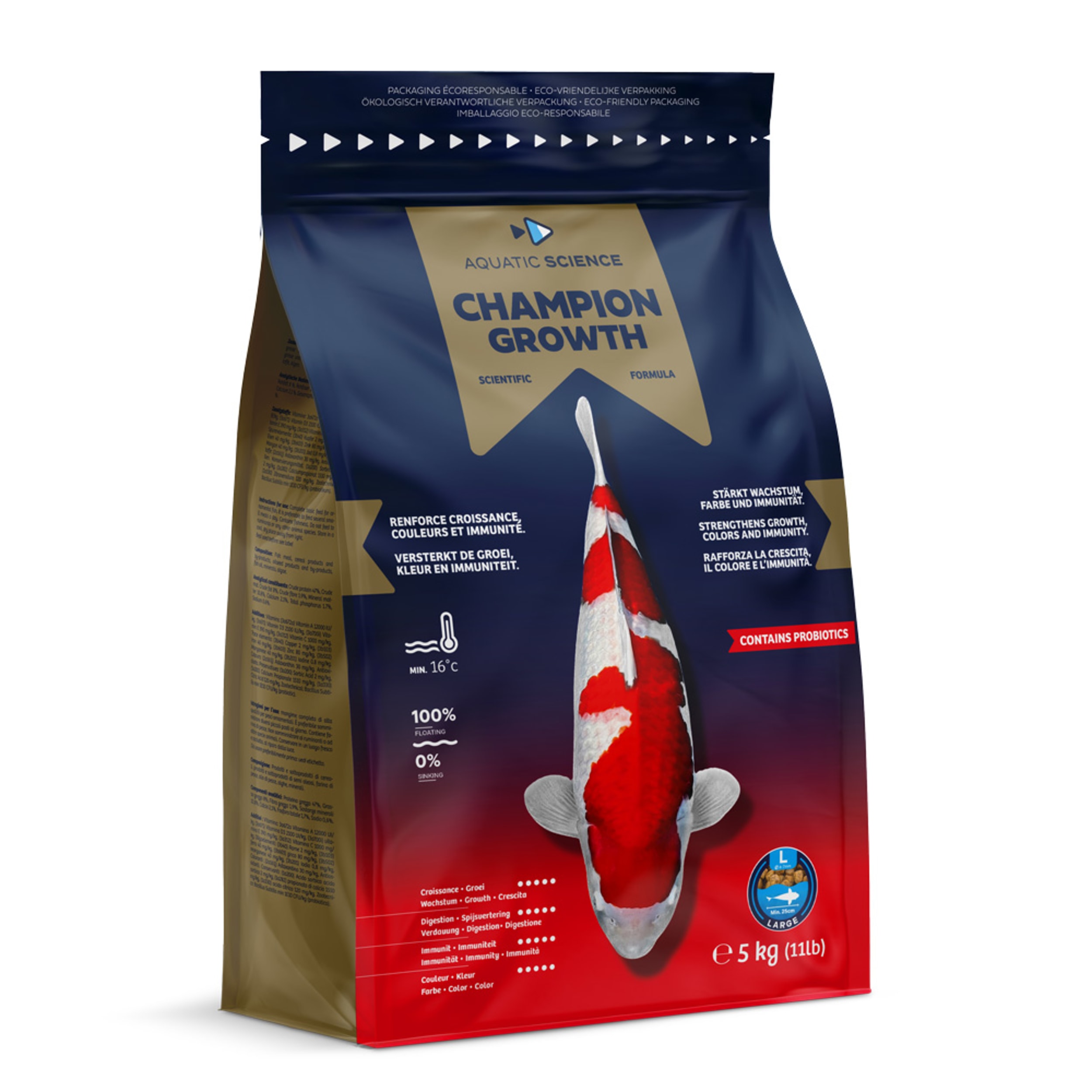 Ichi Food Winter Maxi Pond Fish Food Pellets 6-7mm - Optimal at 9-10°C, 4kg afbeelding