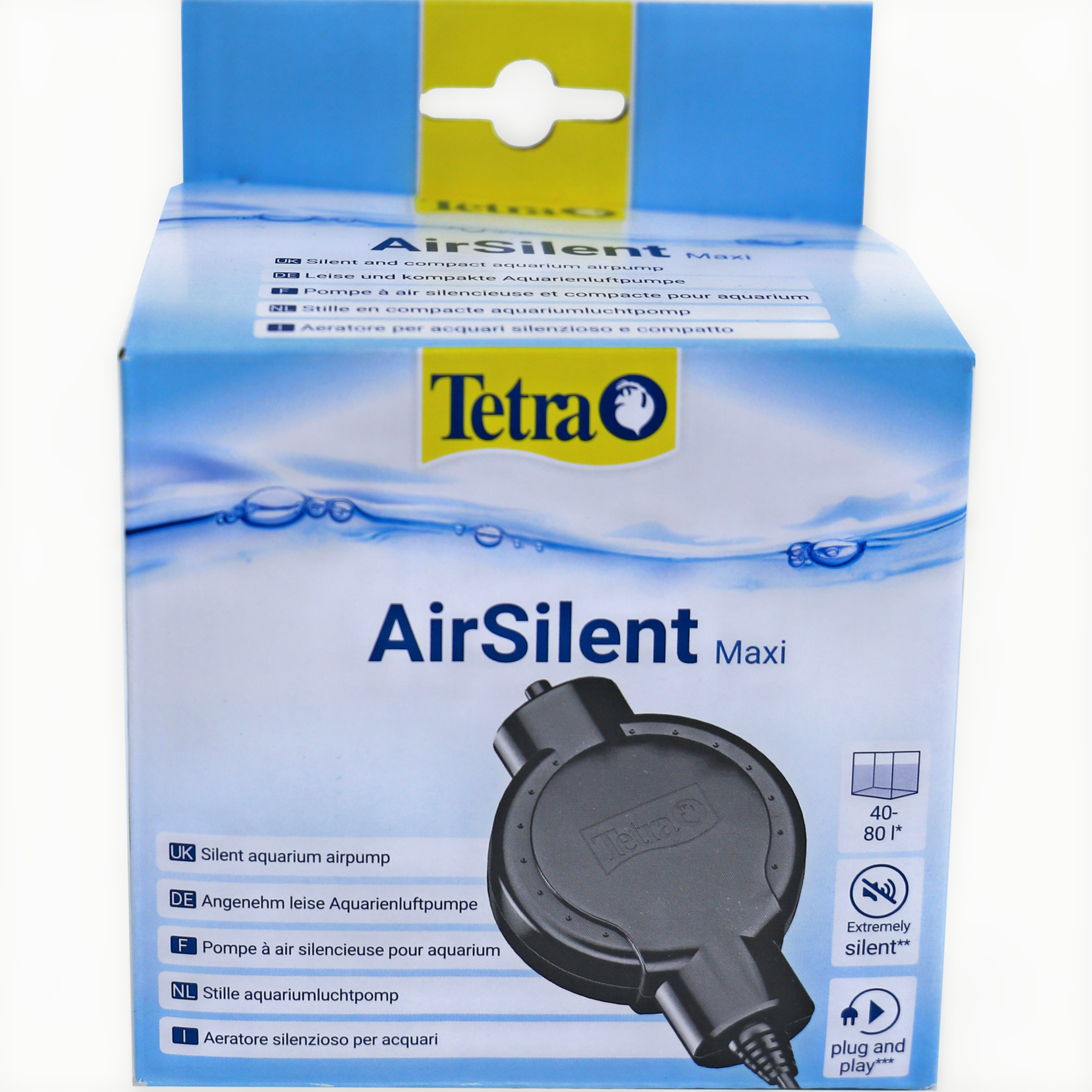 Tetra Airsilent Maxi Luchtpomp voor Aquaria 40-80L - Zeer Stil & Energiebesparend afbeelding