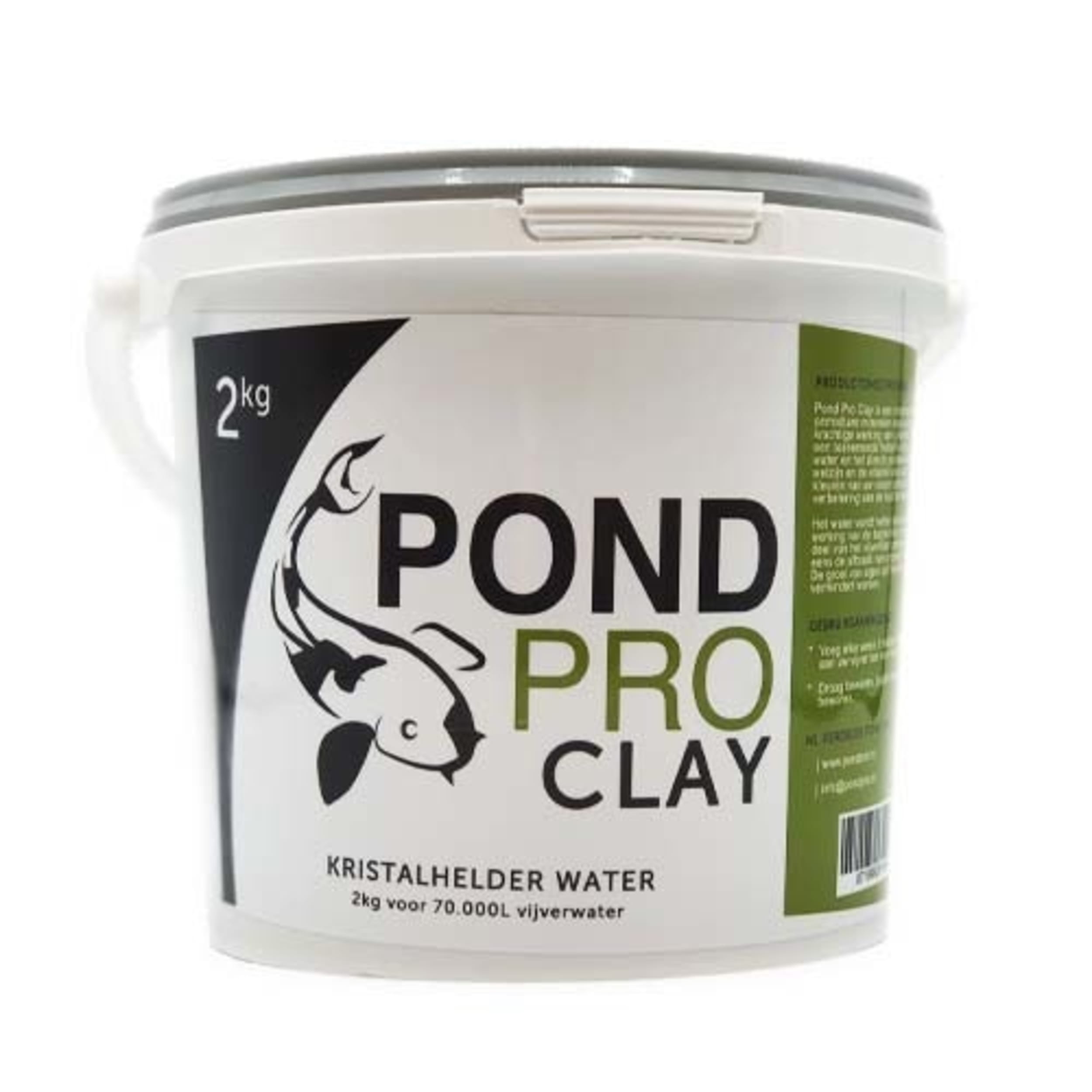 Pond Pro Clay 2 kg - Kristalhelder Vijverwater & Gezondheid Boost voor Vissen afbeelding